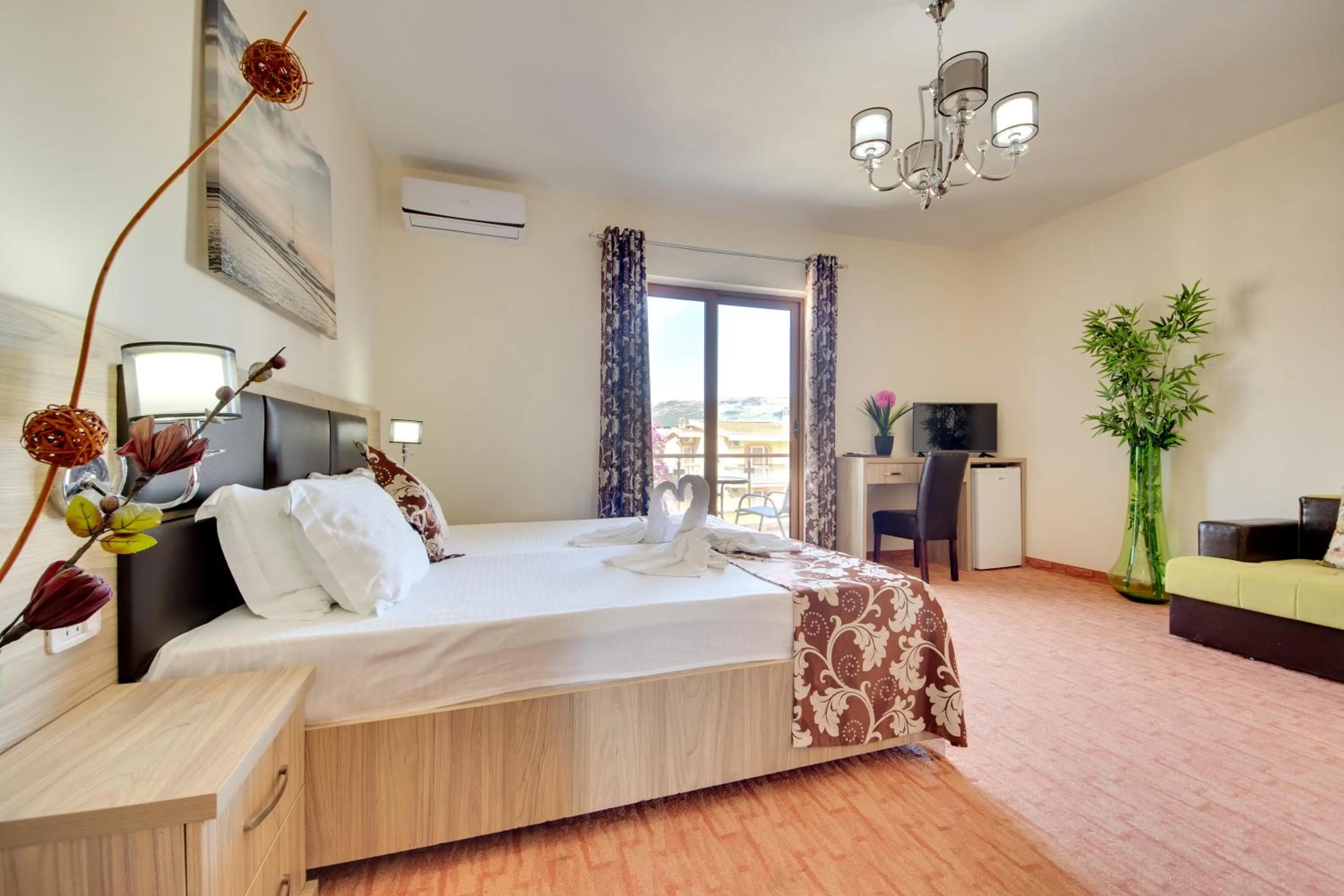 Bed in Spa Hotel Montefila