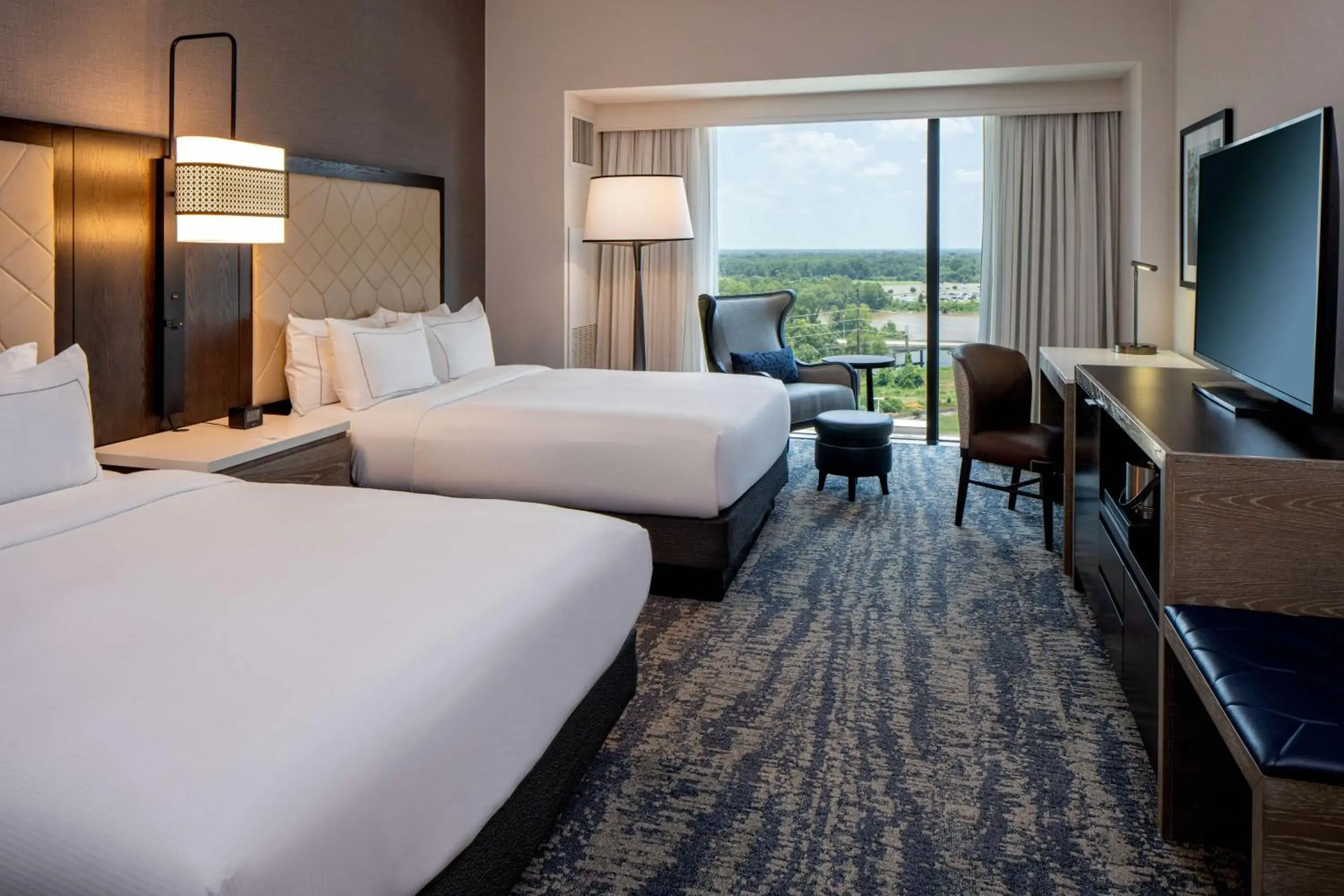 Queen Room with Two Queen Beds in Hilton Shreveport Queen Room with Two Queen Beds in Hilton Shreveport