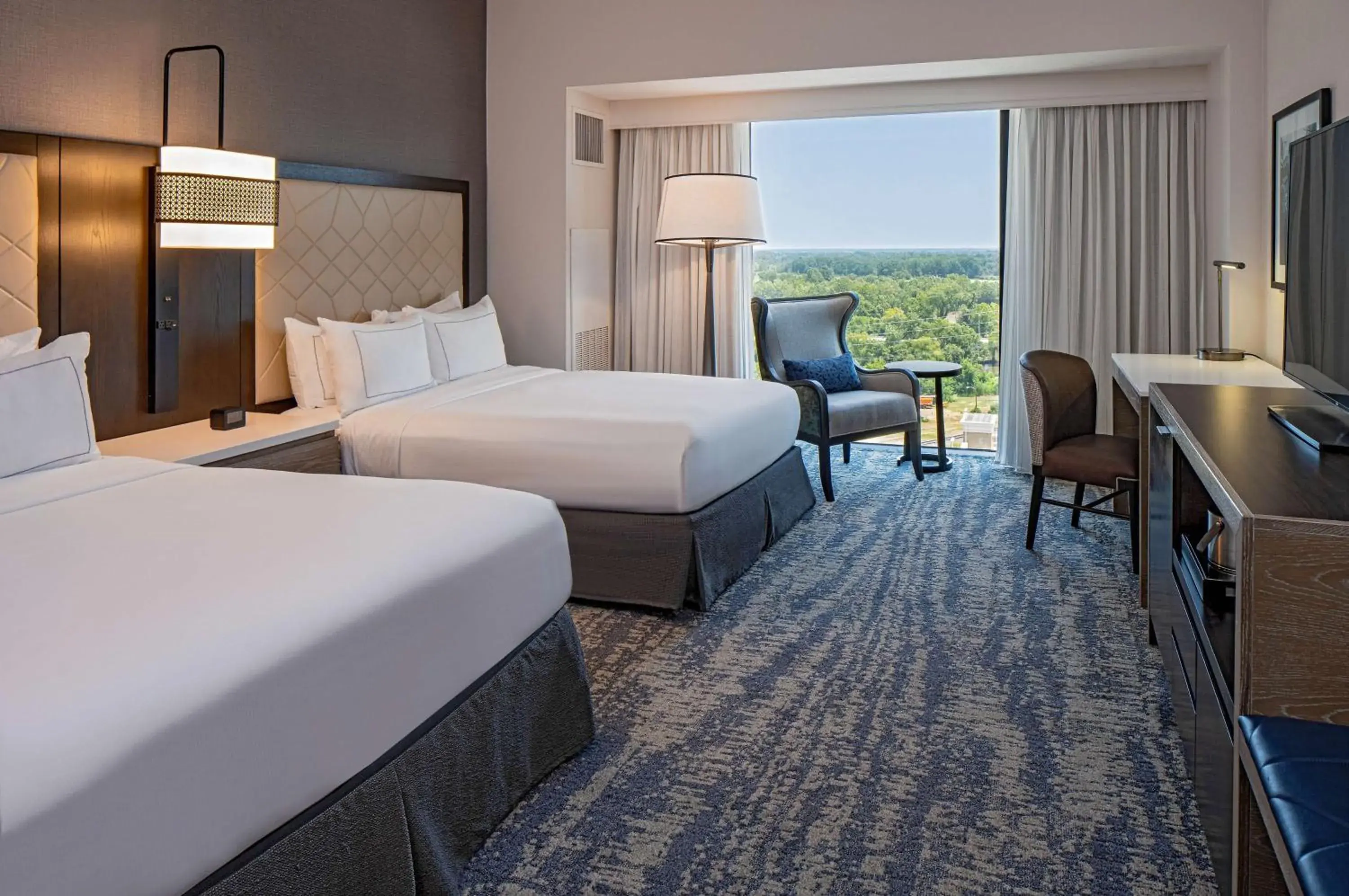 Queen Room with Two Queen Beds in Hilton Shreveport Queen Room with Two Queen Beds in Hilton Shreveport