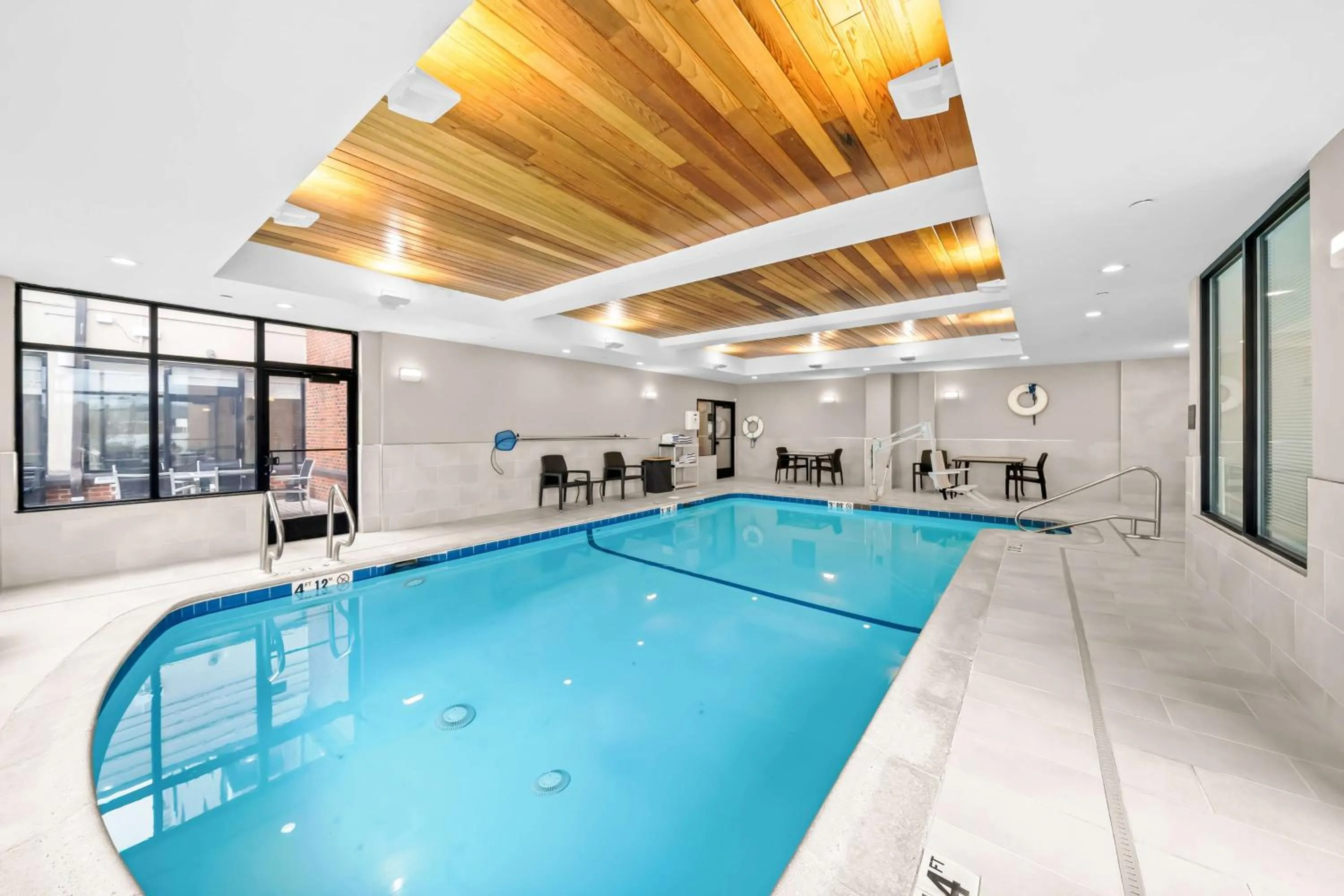 Pool view in Hilton Garden Inn Plymouth