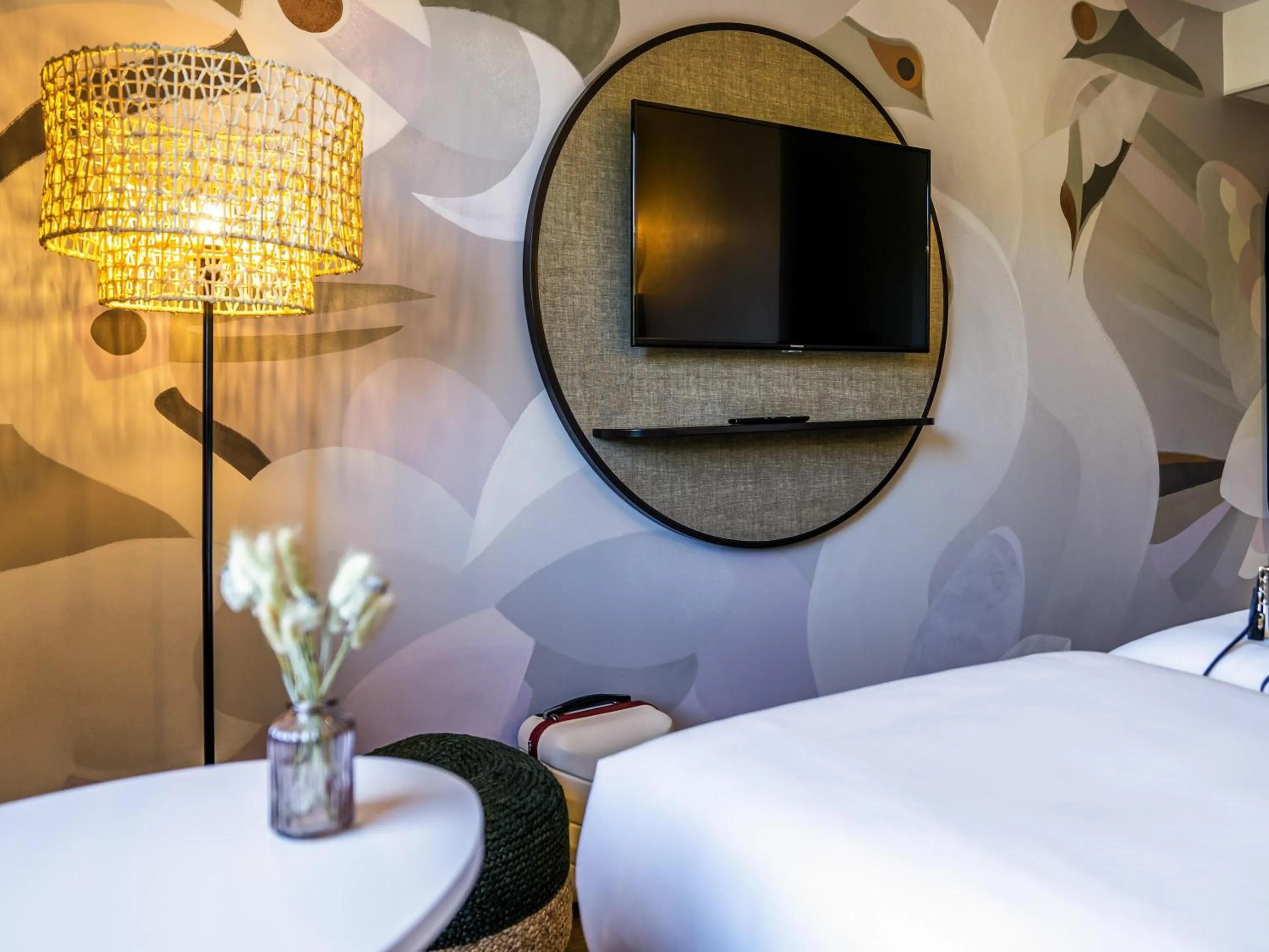 Bedroom, Bed in ibis Styles Rennes Cesson