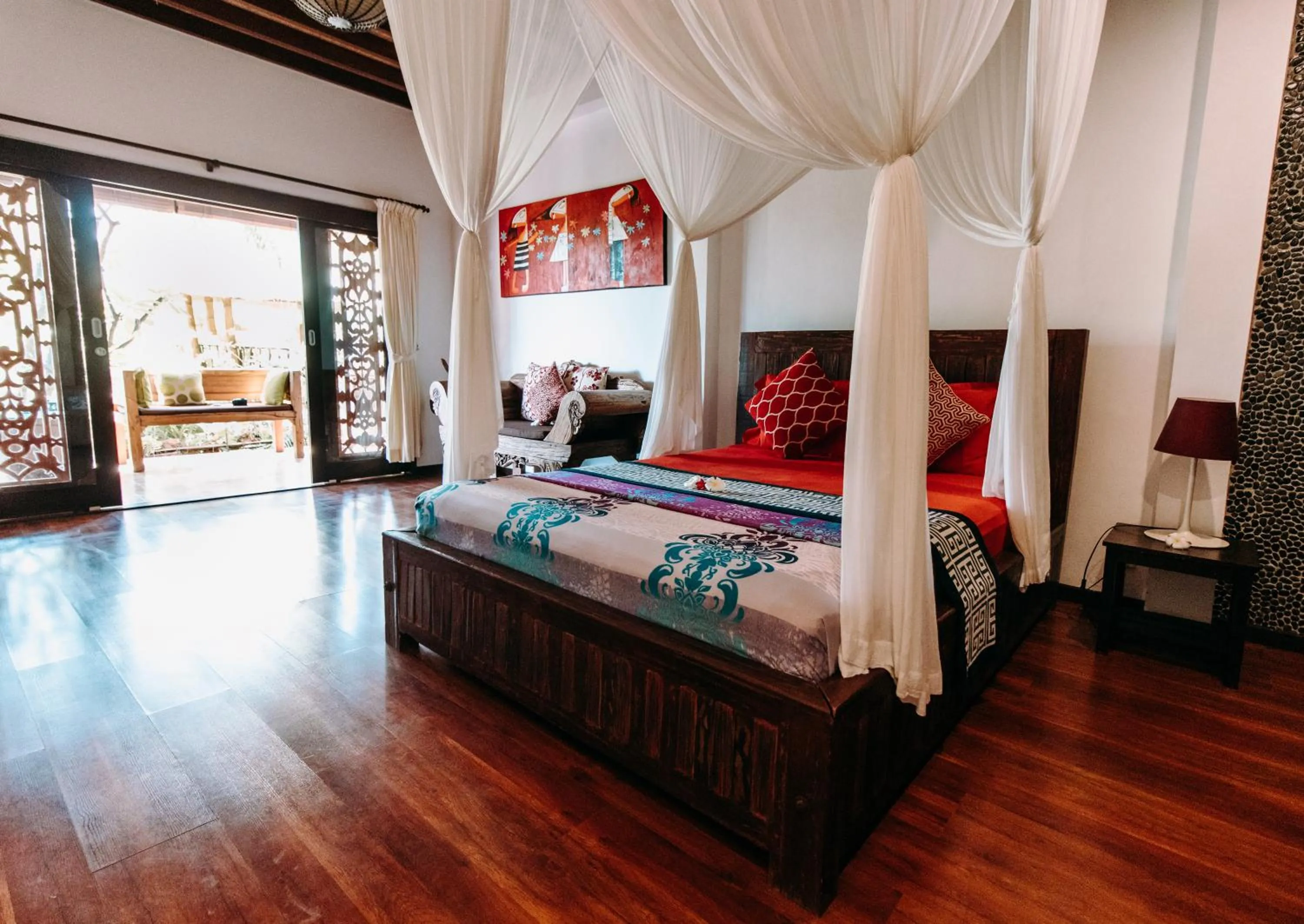 Bed in Villa Bukit Malas