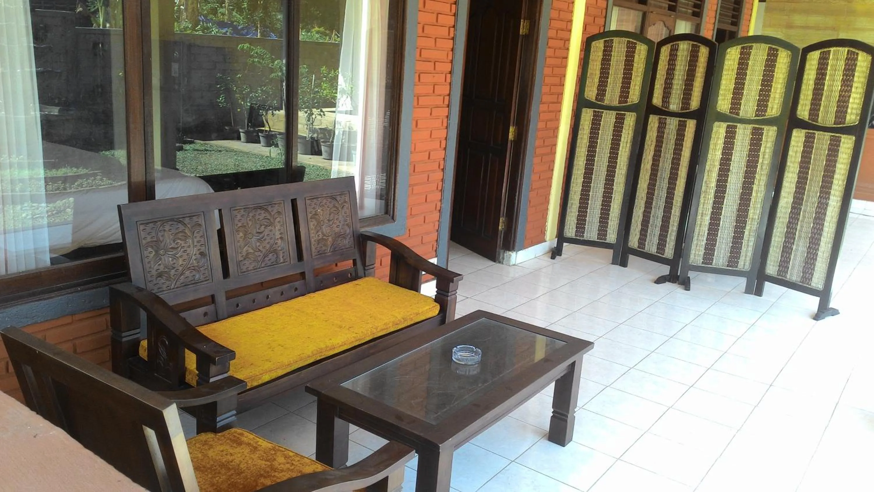 Seating area in Muka House