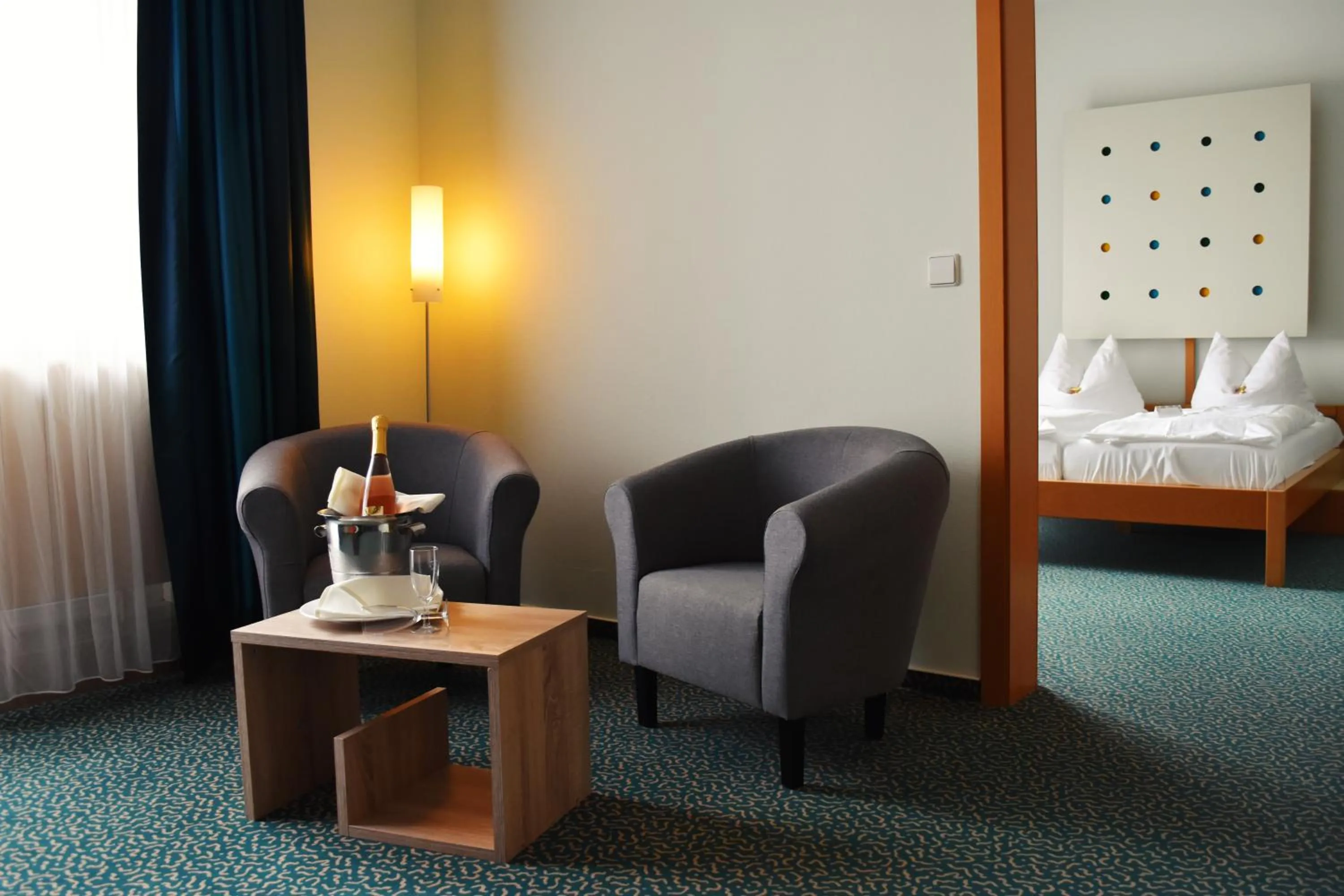 Photo of the whole room, Bed in Savoy Hotel Bad Mergentheim