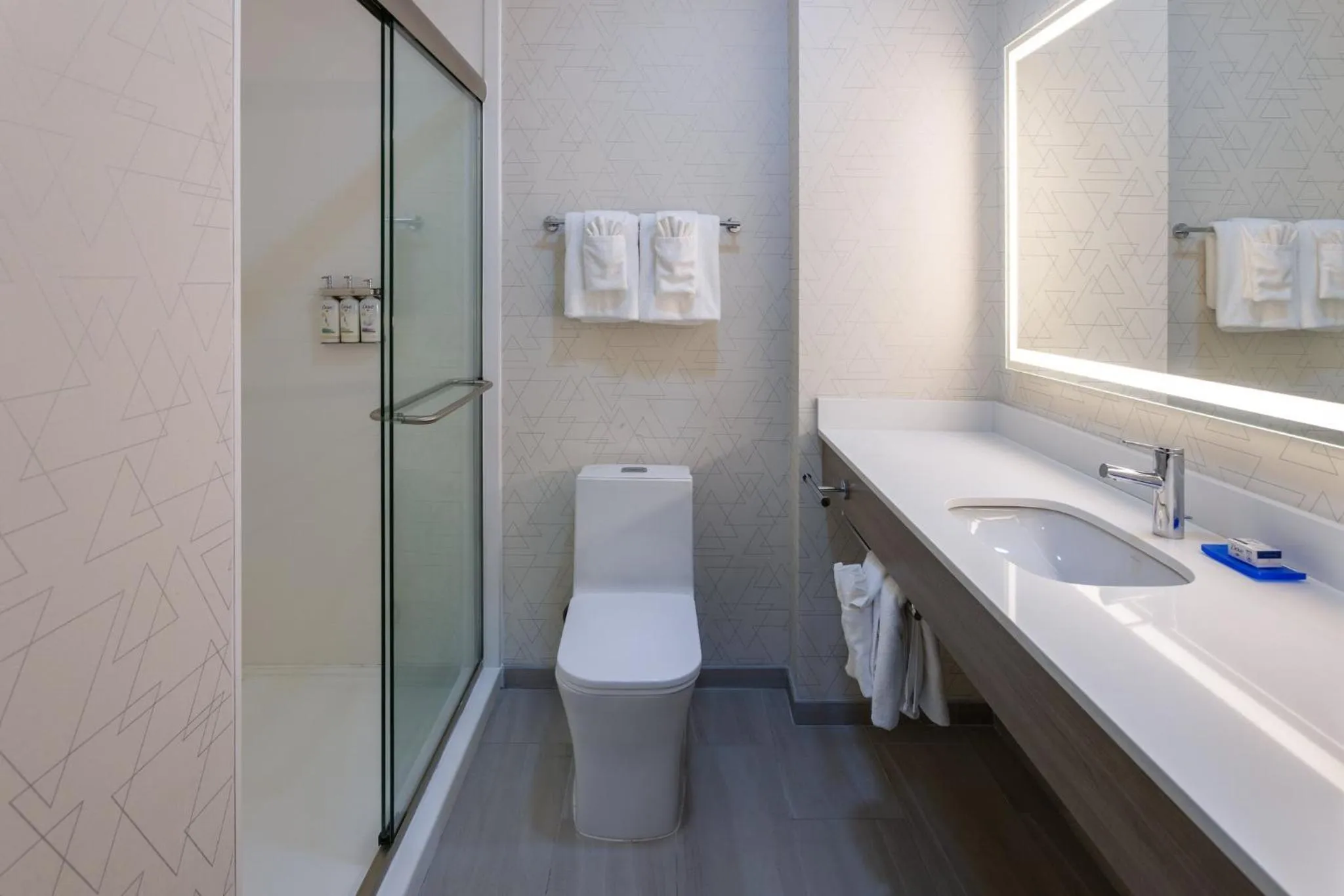 Bathroom in Holiday Inn Express Hotel & Suites Center Township by IHG