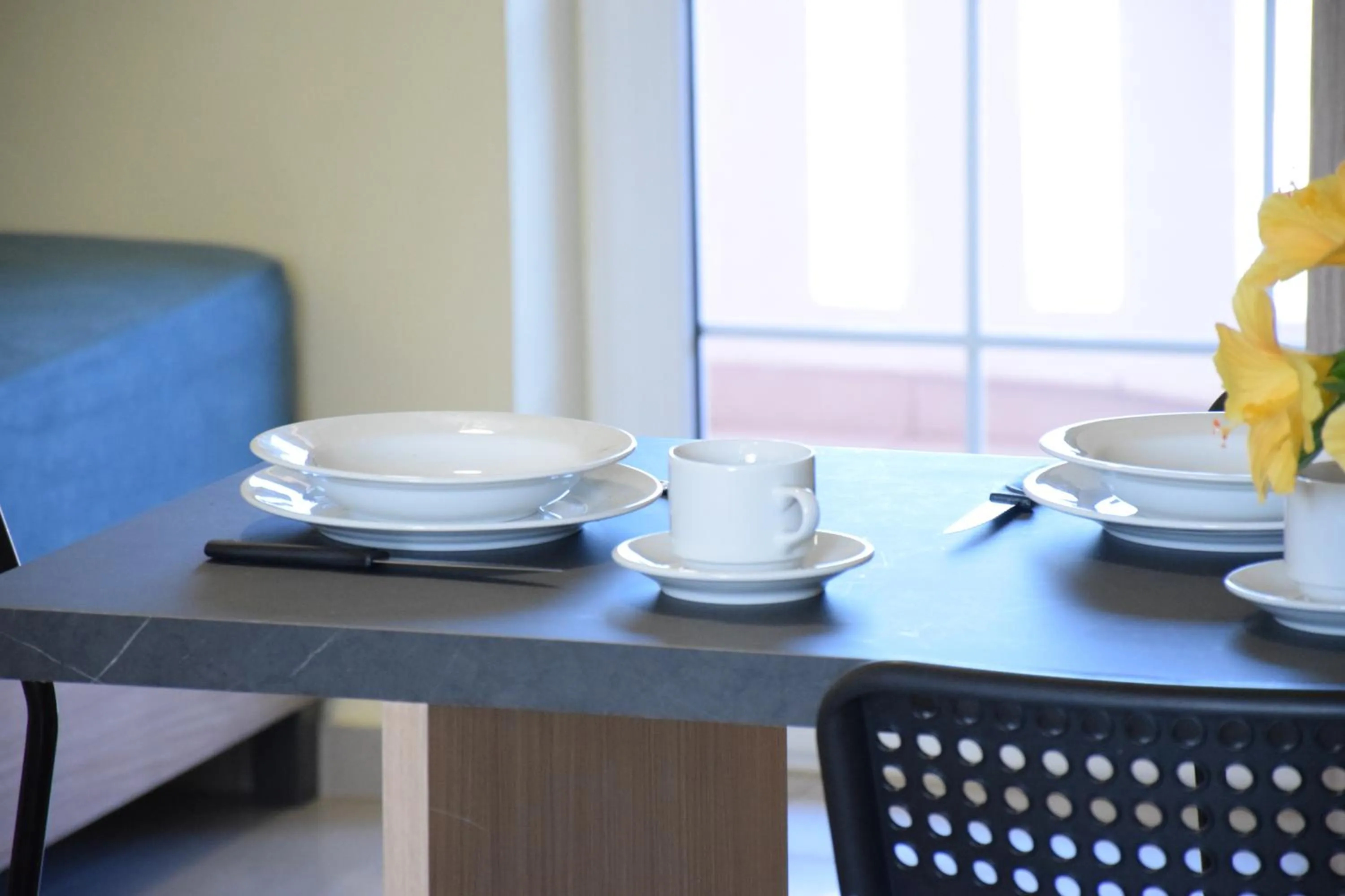 Seating area in Eden Beach Hotel