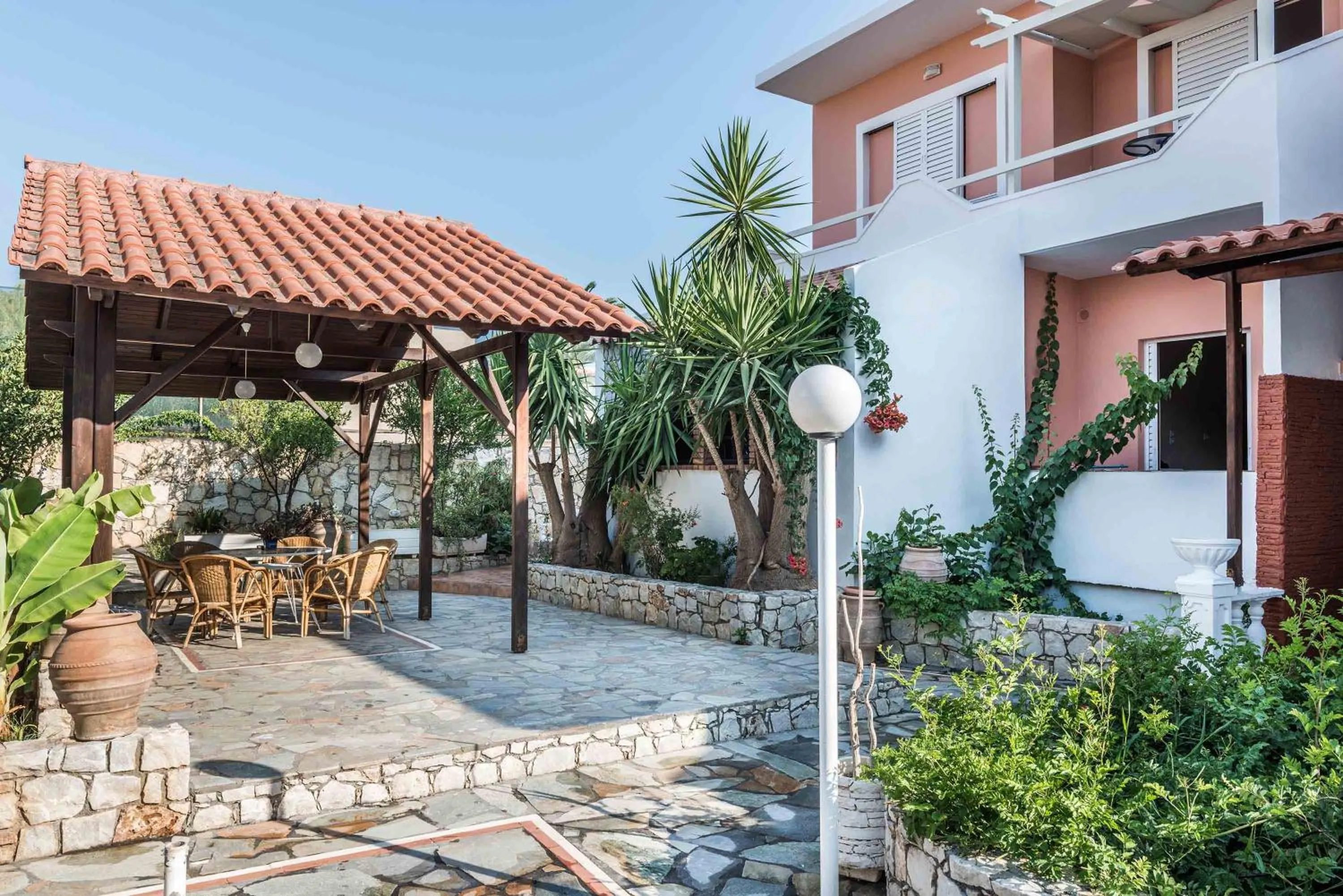 Patio in Eden Beach Hotel