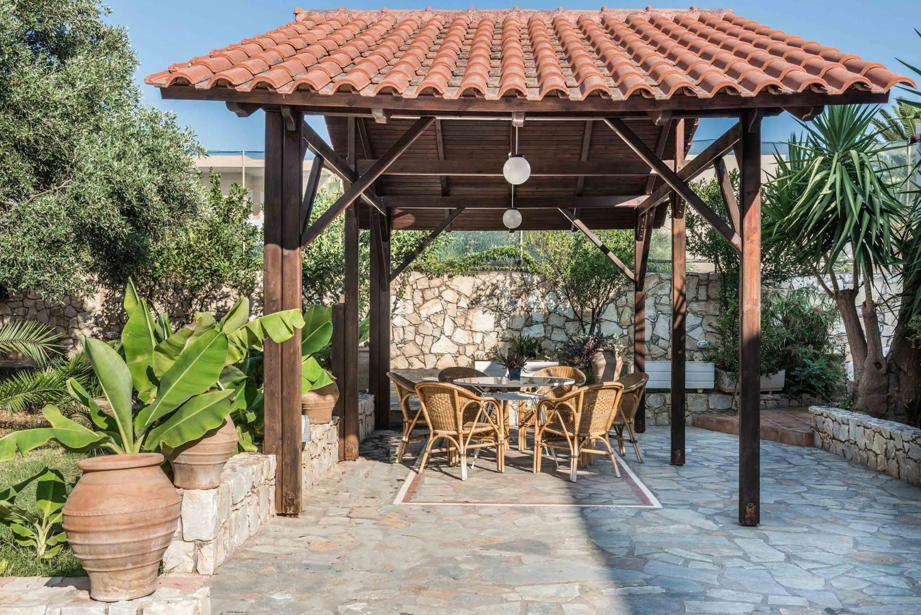Patio in Eden Beach Hotel