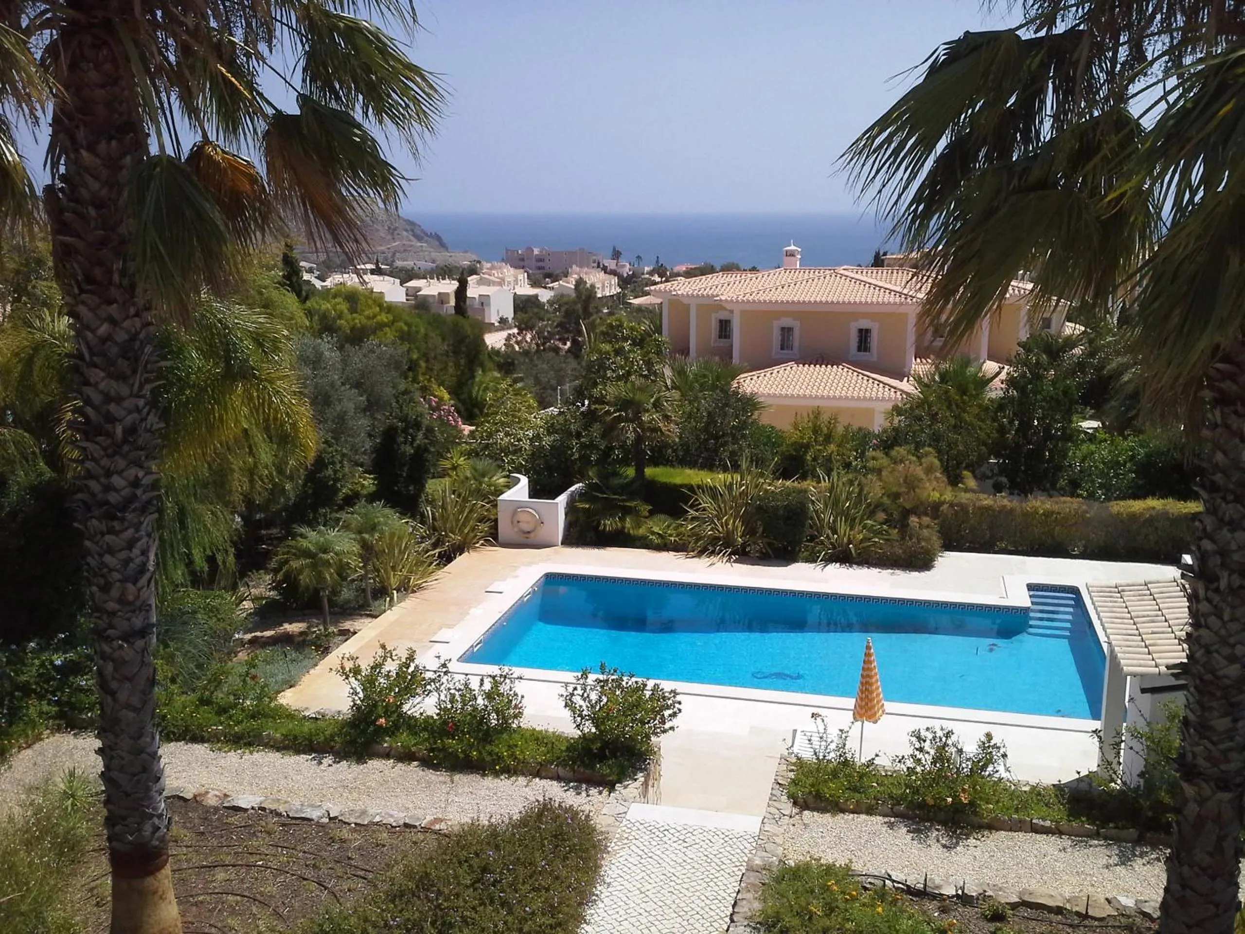 Pool view in Vila Florina