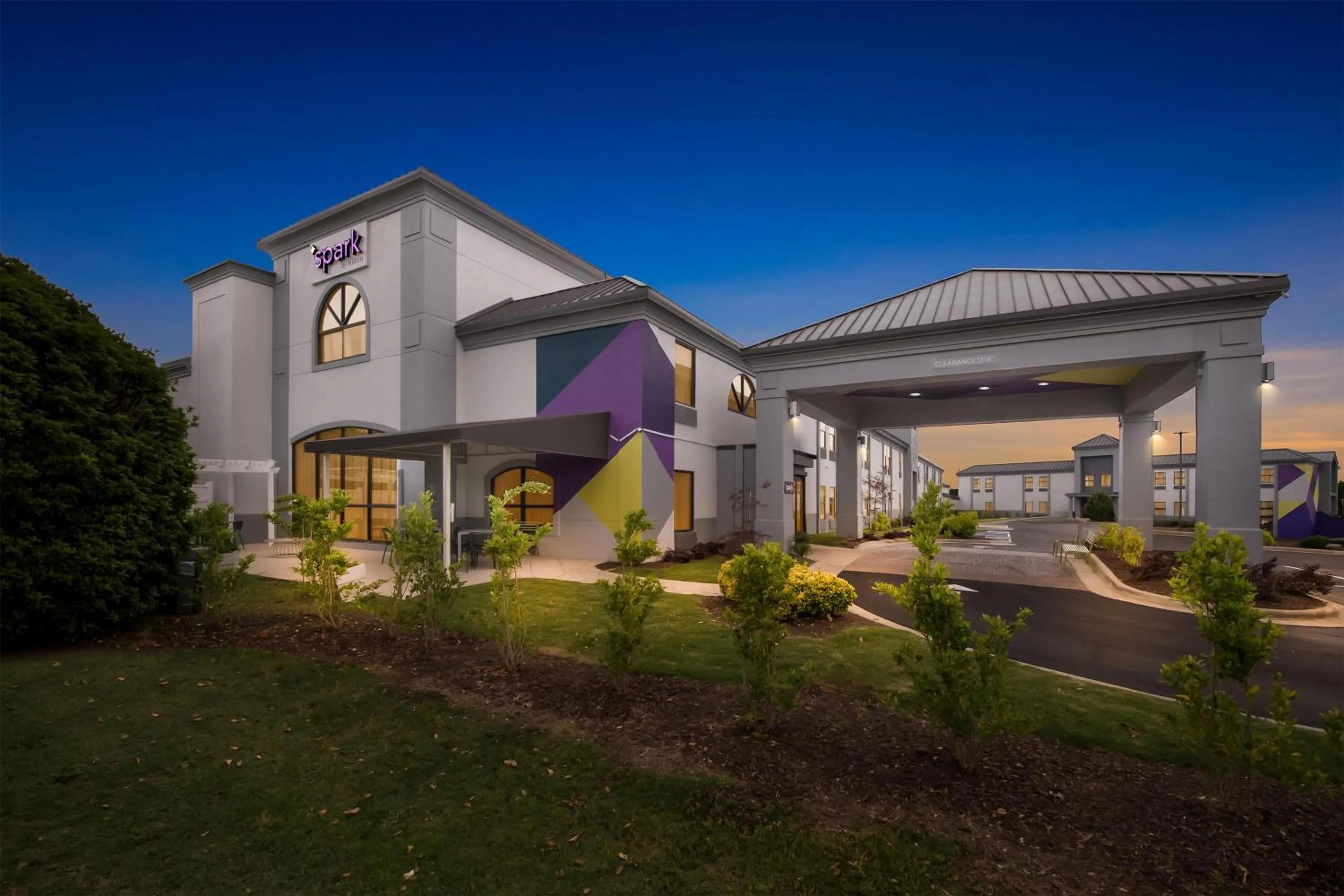 Property building in Spark by Hilton Spring Lake Fayetteville