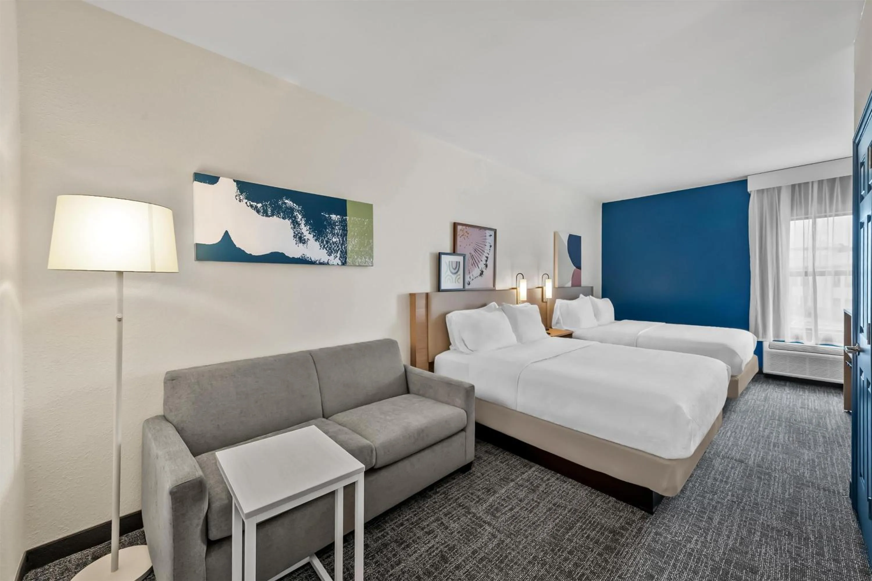 Living room, Bed in Spark by Hilton Spring Lake Fayetteville