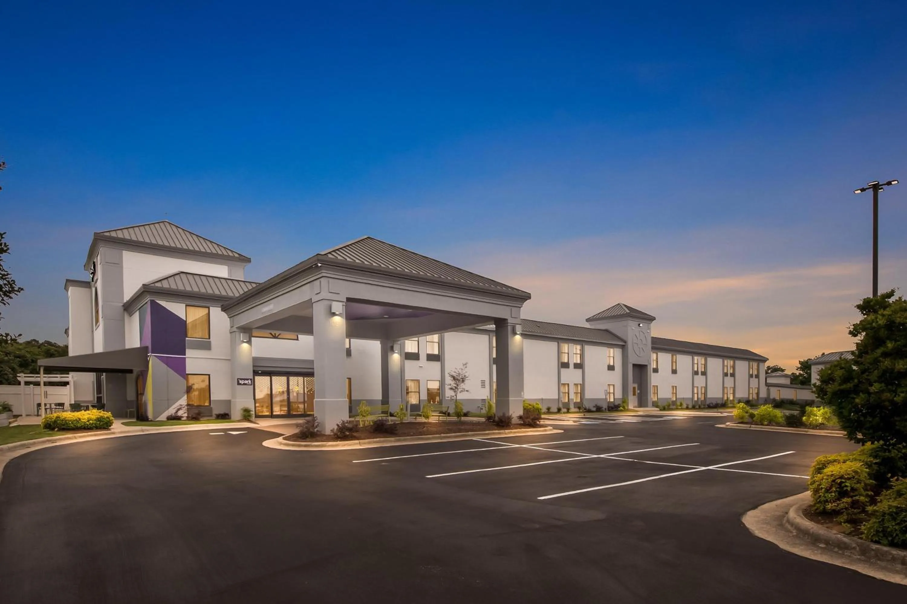 Property building in Spark by Hilton Spring Lake Fayetteville