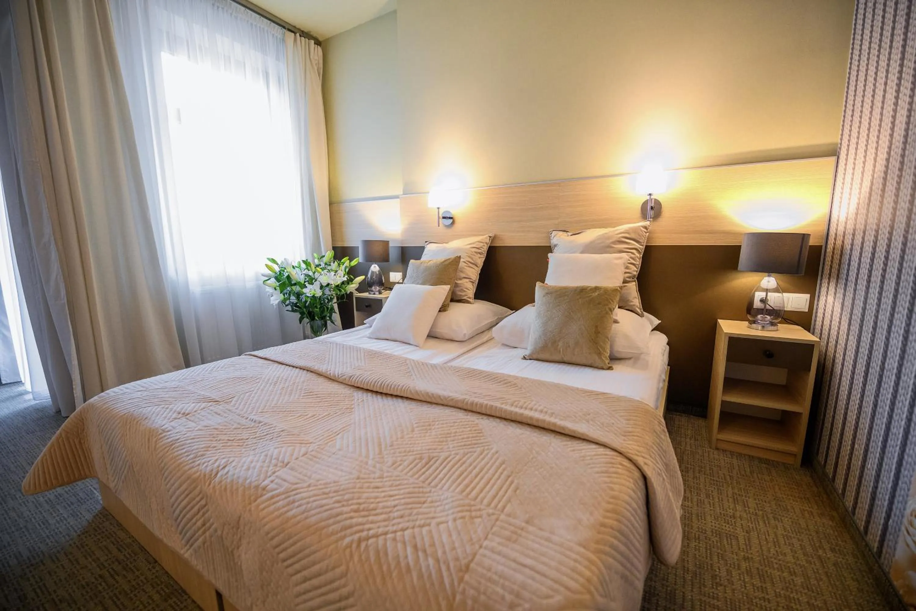 Bed in Hotel Kazimierz III