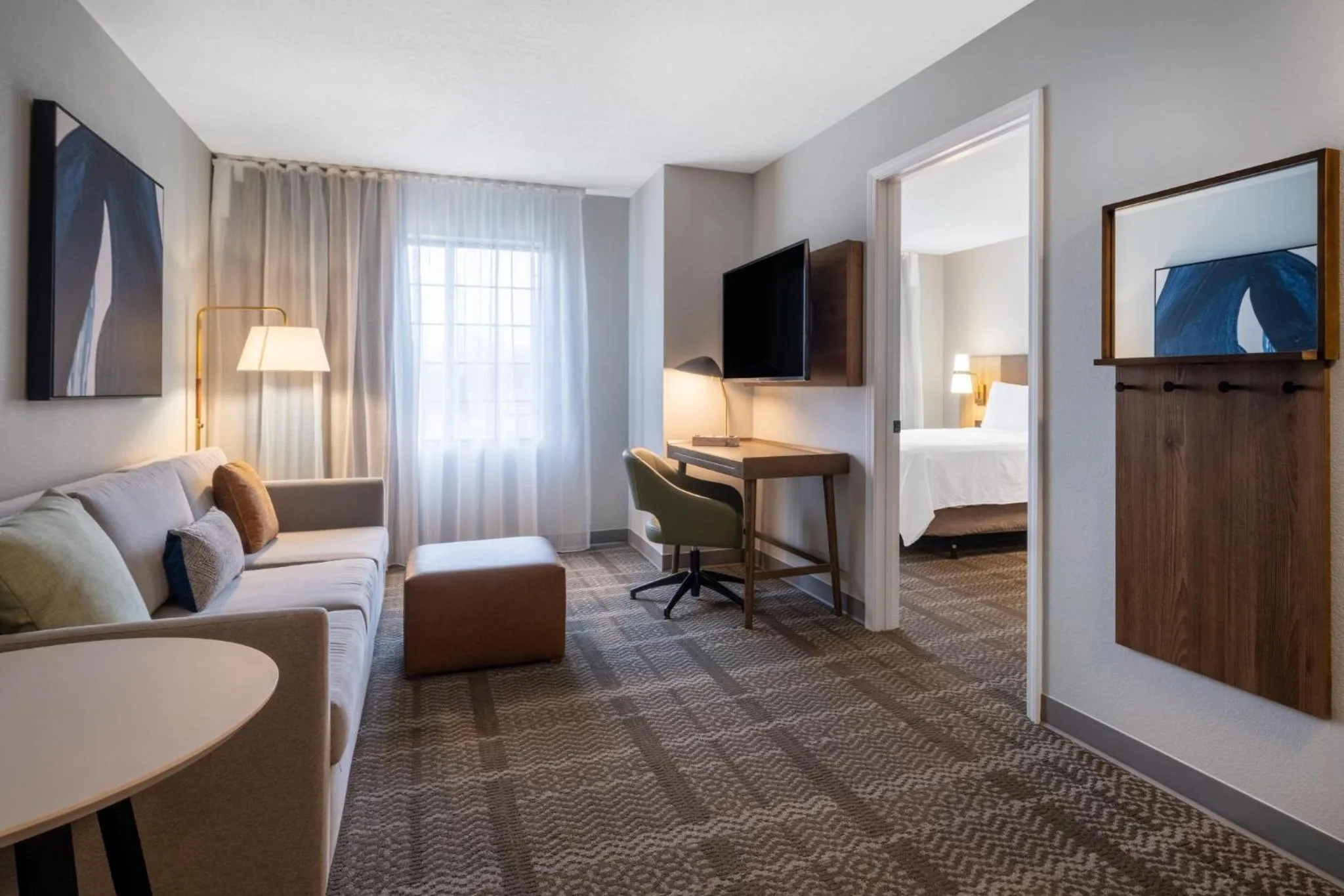 Photo of the whole room, Bed in Staybridge Suites Columbus-Dublin by IHG