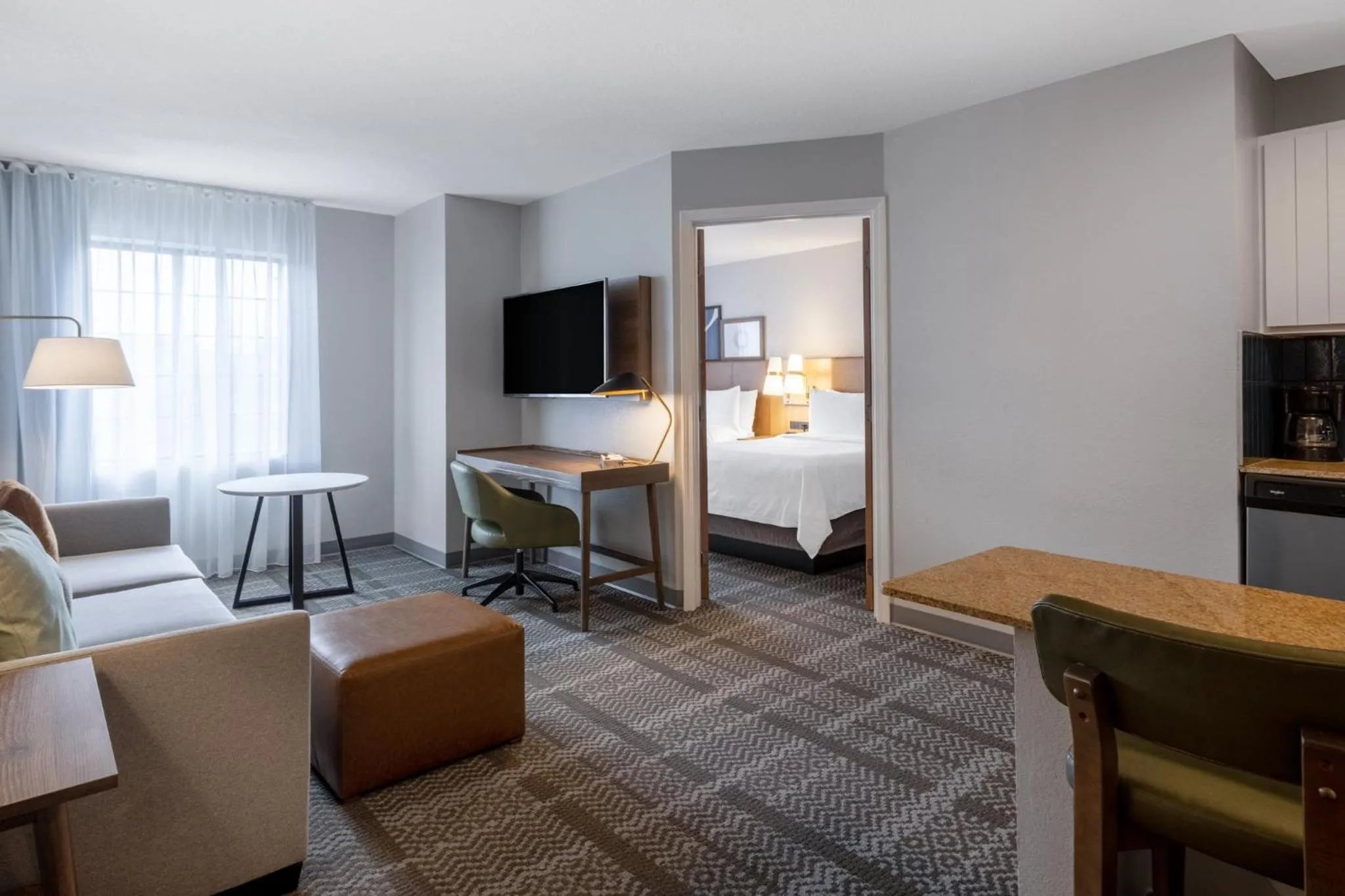 Photo of the whole room, Bed in Staybridge Suites Columbus-Dublin by IHG