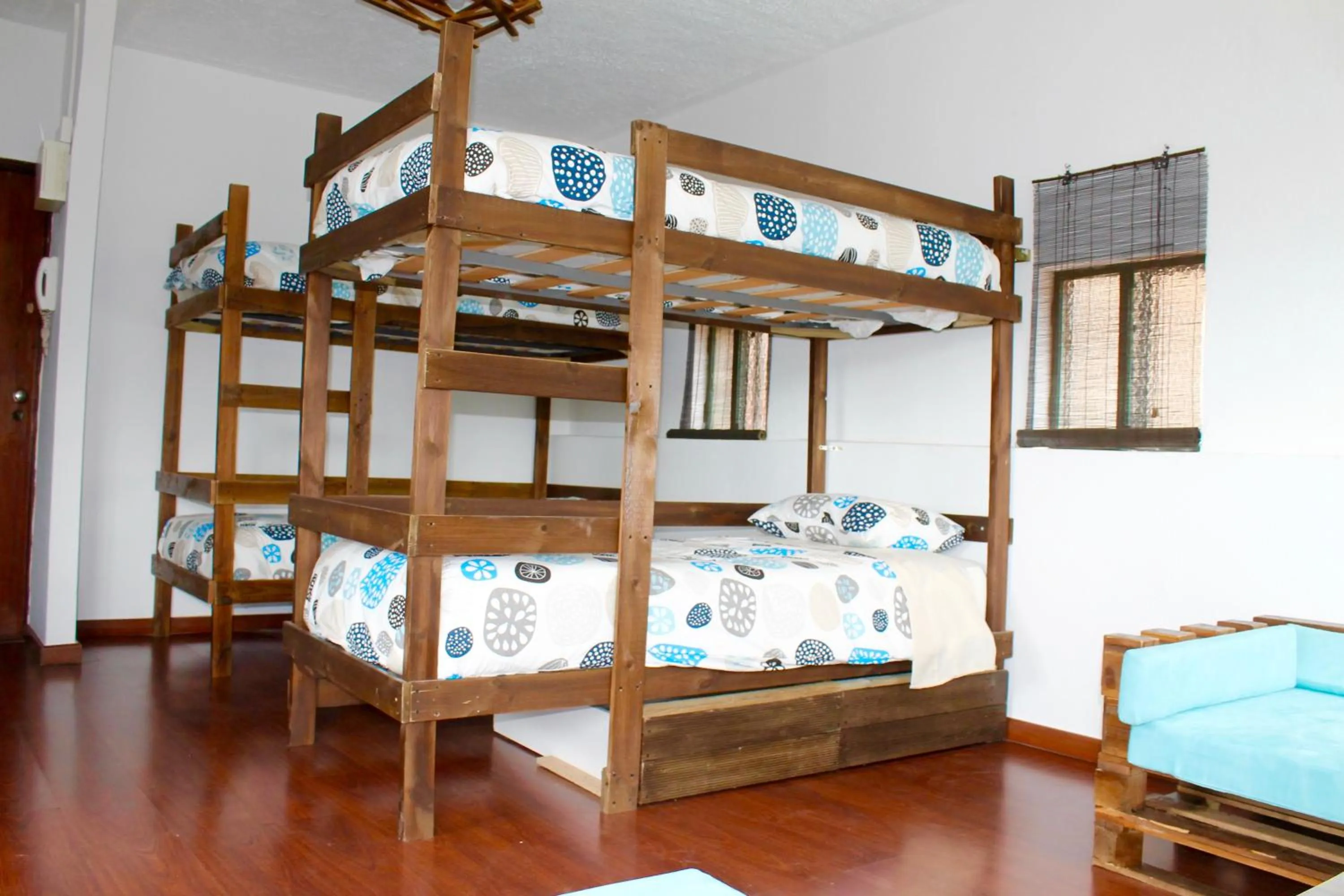 Decorative detail, Bed in Douro Surf Hostel