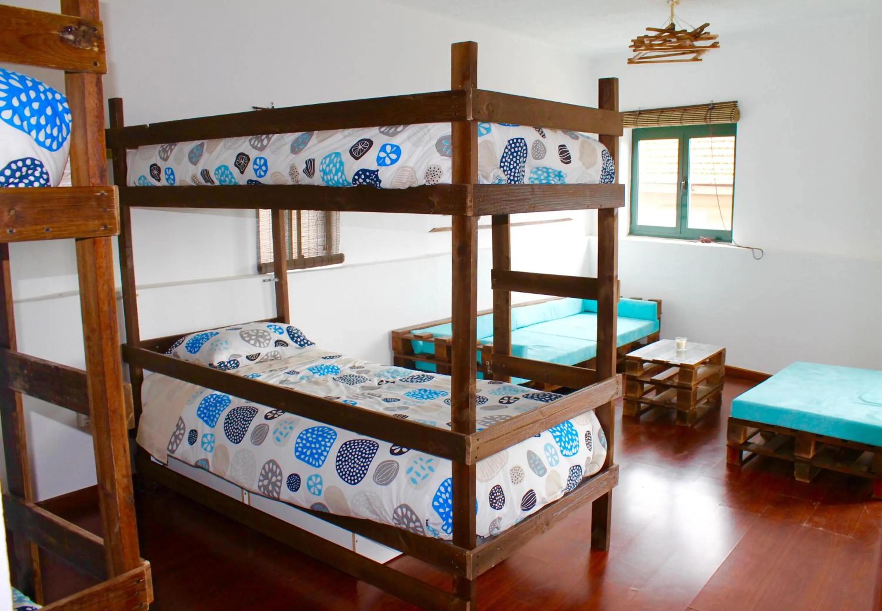 Decorative detail, Bed in Douro Surf Hostel