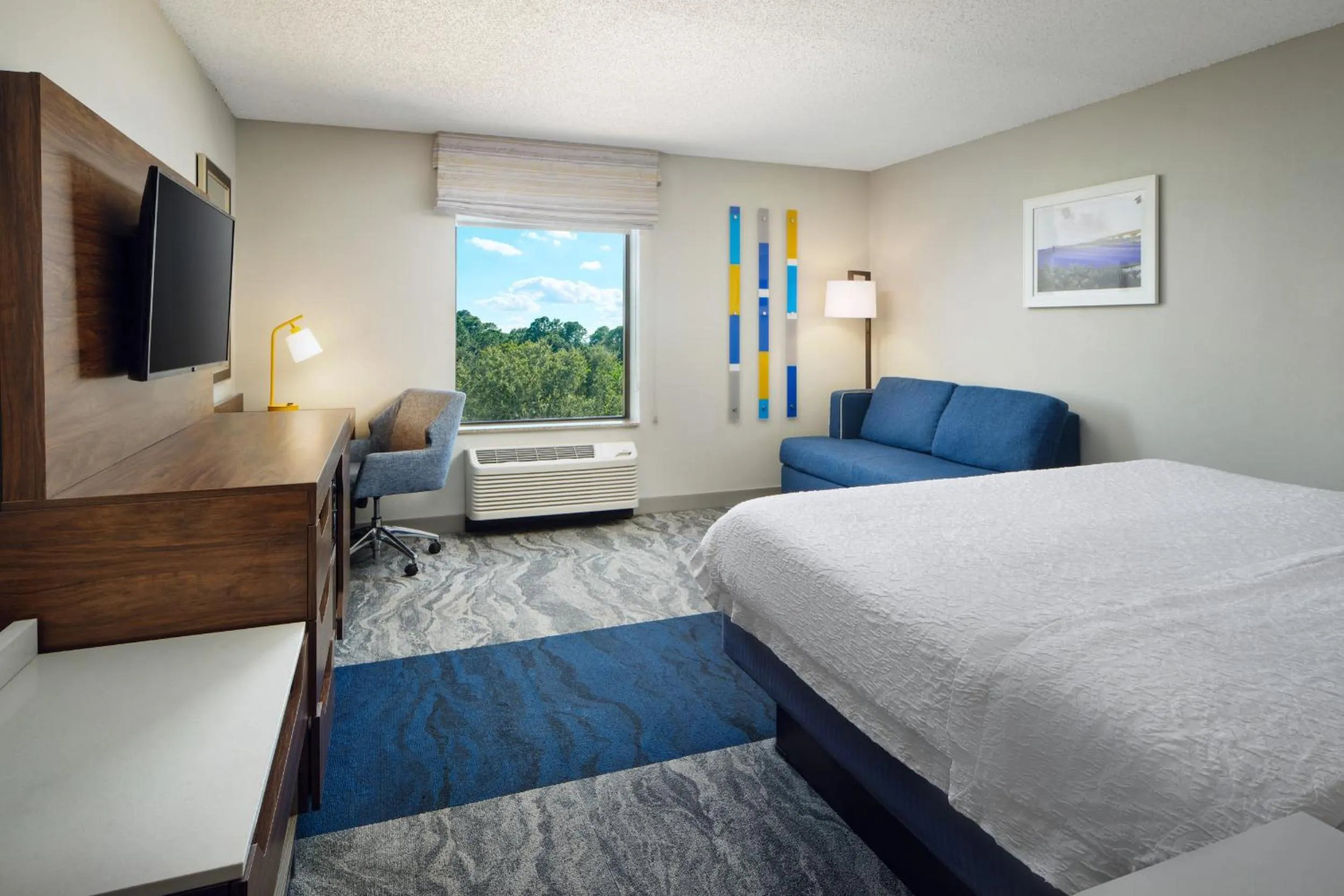 Bedroom, Bed in Hampton Inn Melbourne-Viera