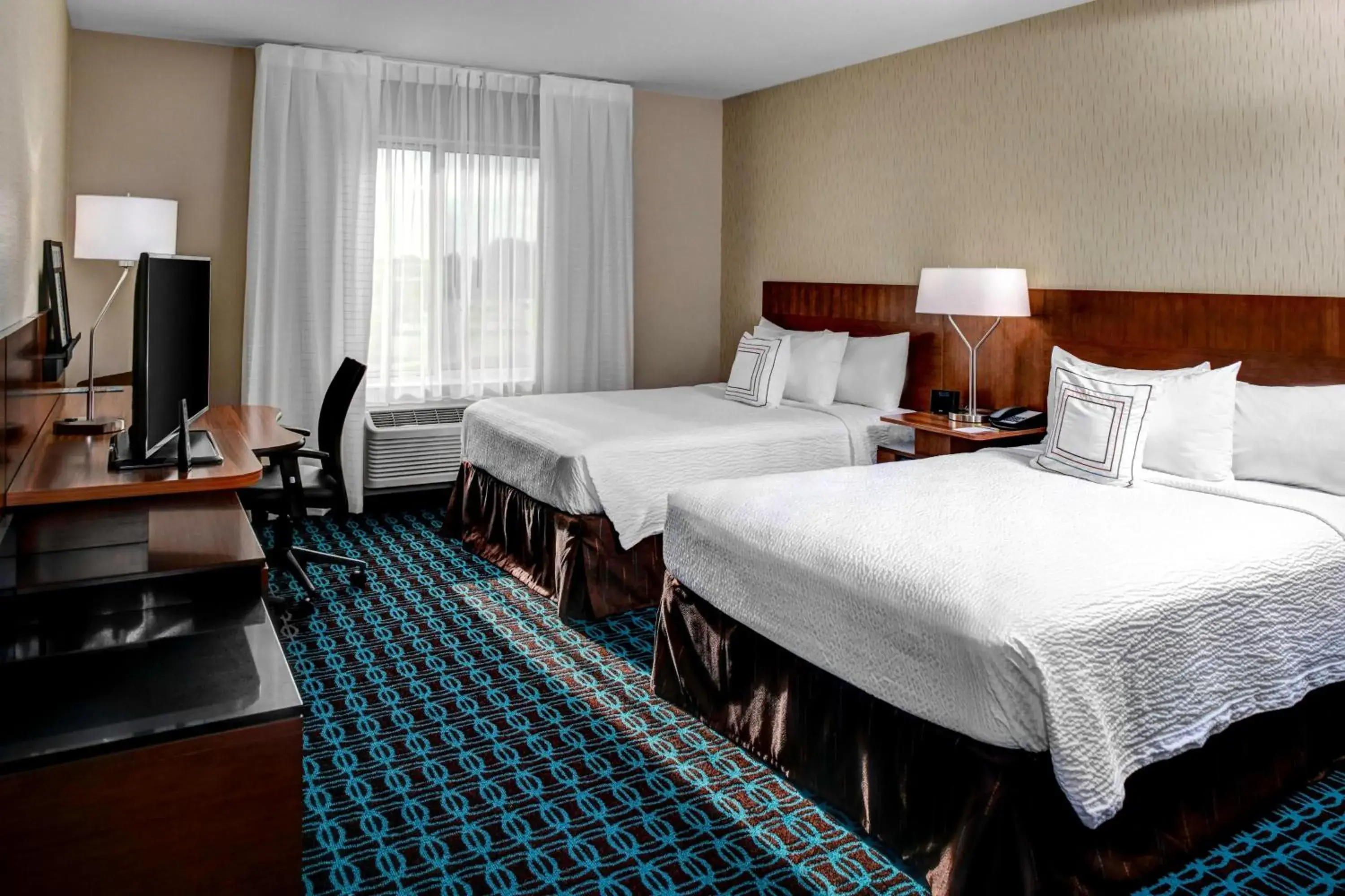 Queen Room with Two Queen Beds in Fairfield Inn & Suites by Marriott Lansing at Eastwood Queen Room with Two Queen Beds in Fairfield Inn & Suites by Marriott Lansing at Eastwood