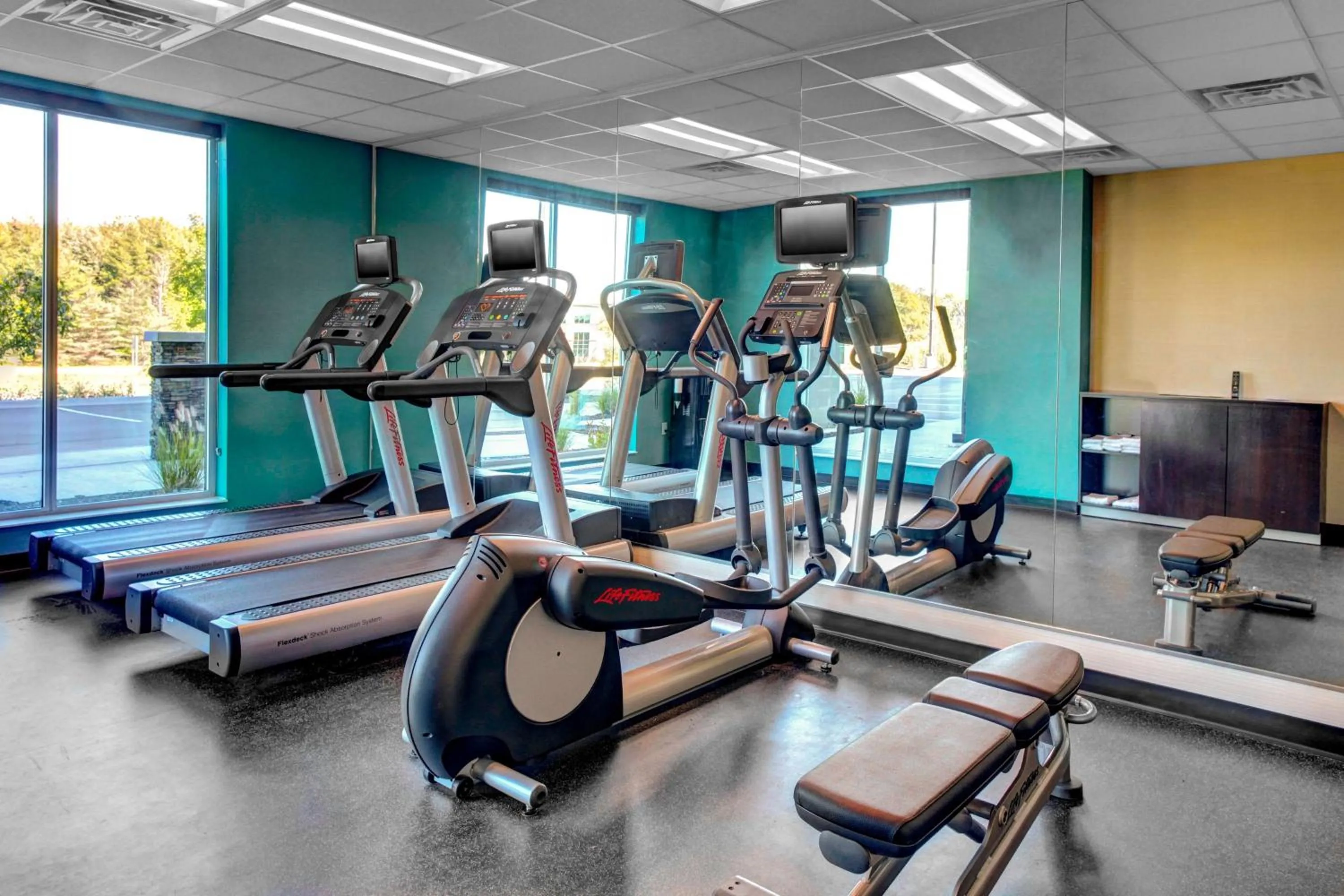 Fitness centre/facilities in Fairfield Inn & Suites by Marriott Lansing at Eastwood