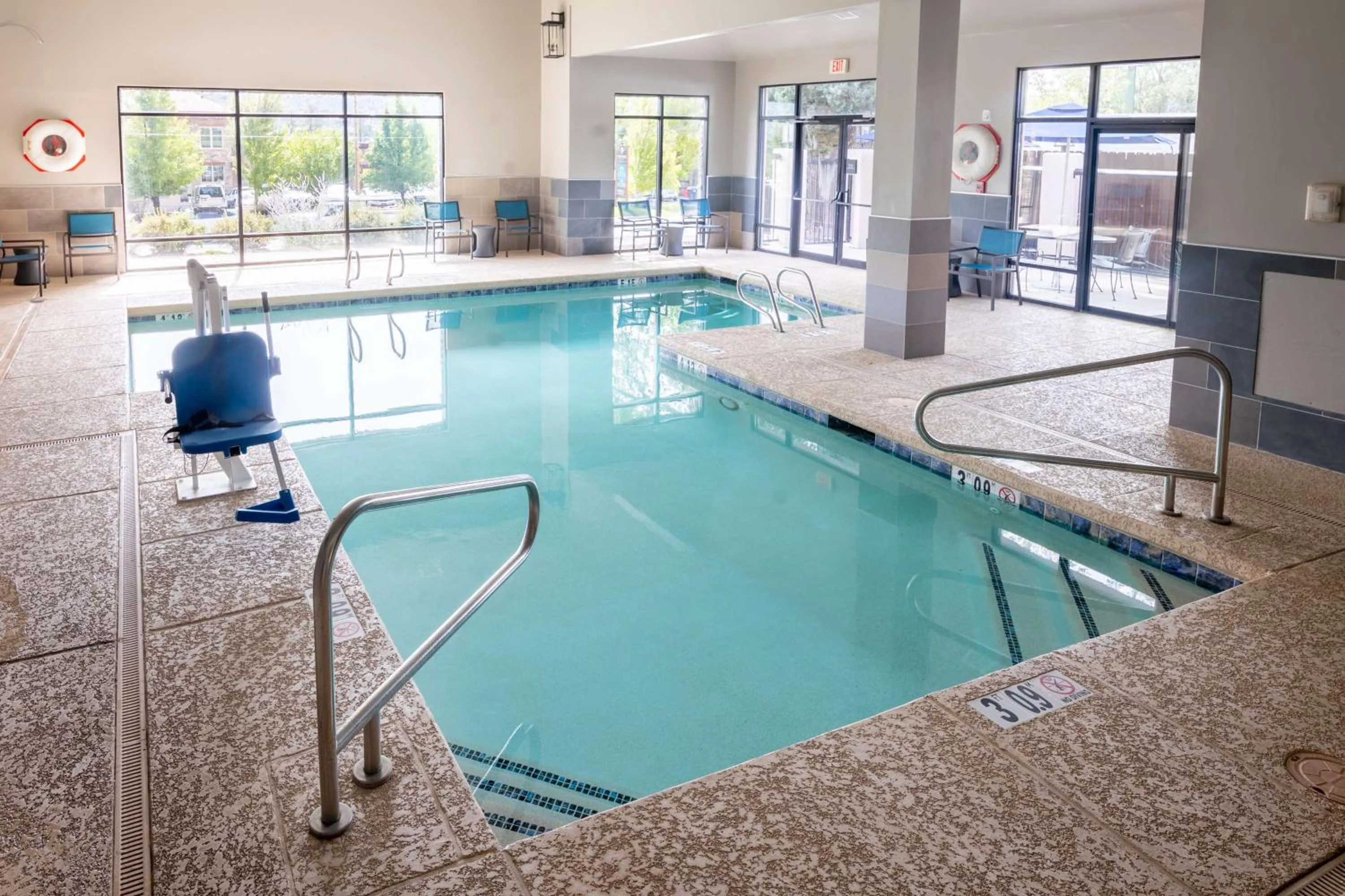 Pool view in Hampton Inn Durango