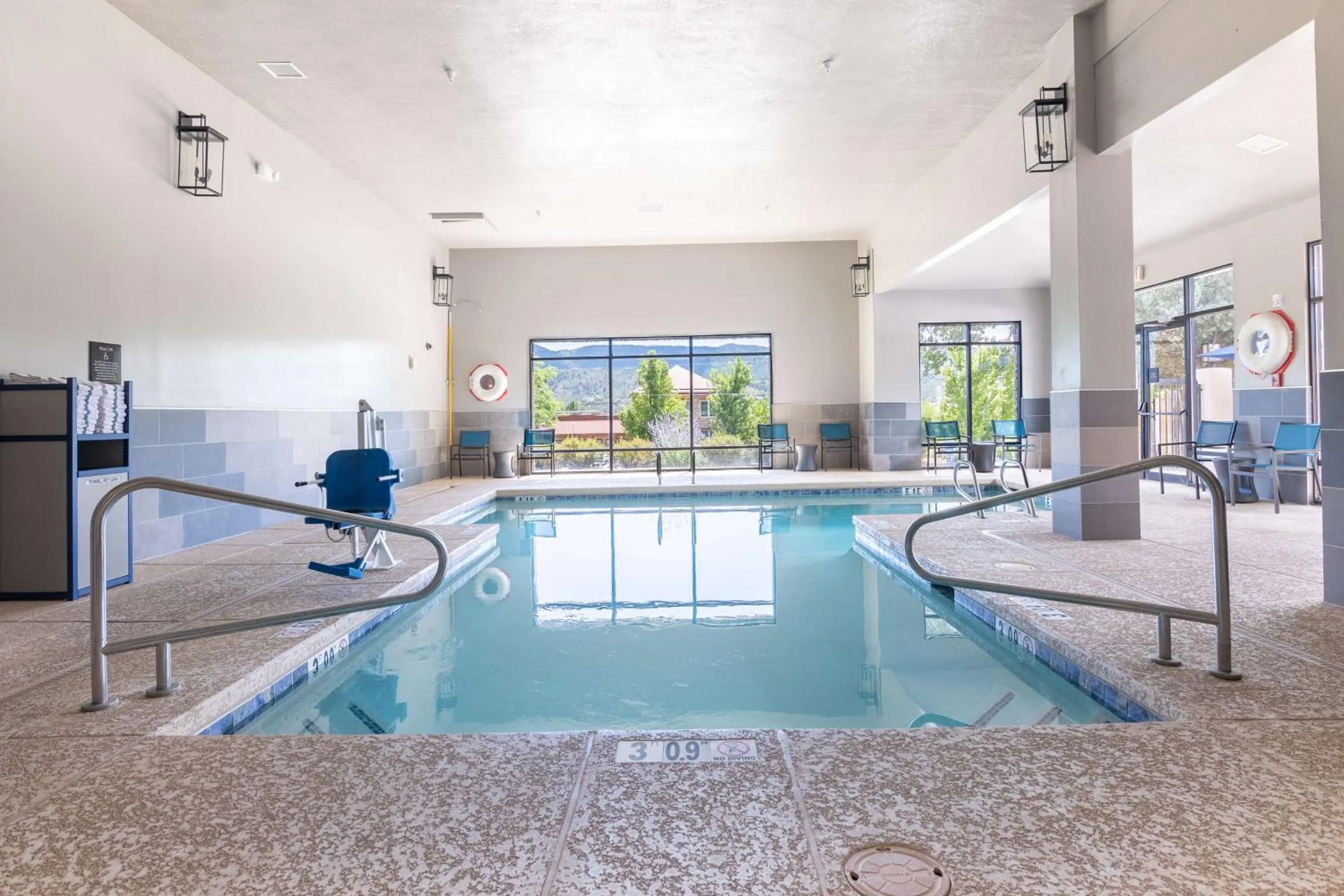 Pool view in Hampton Inn Durango