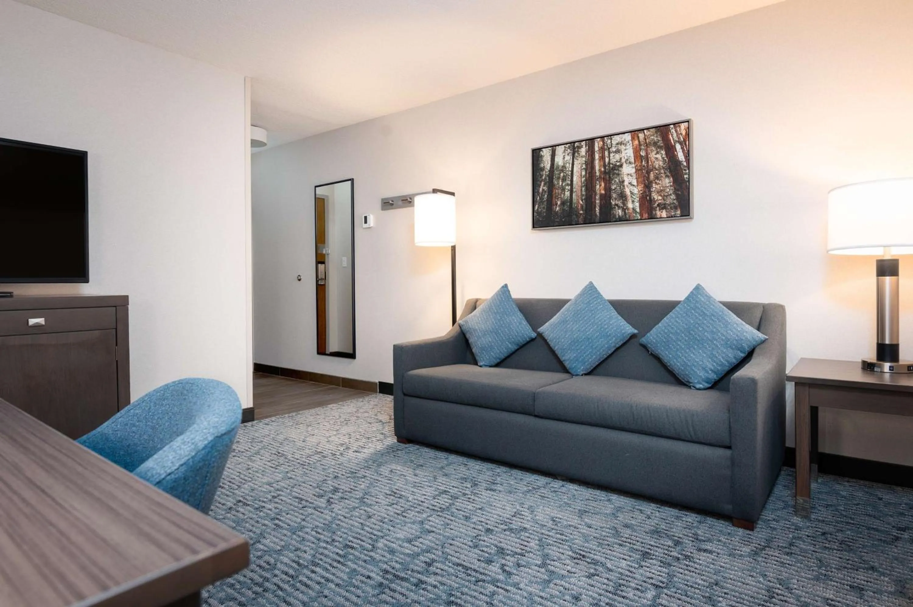 Living room in Hampton Inn Durango