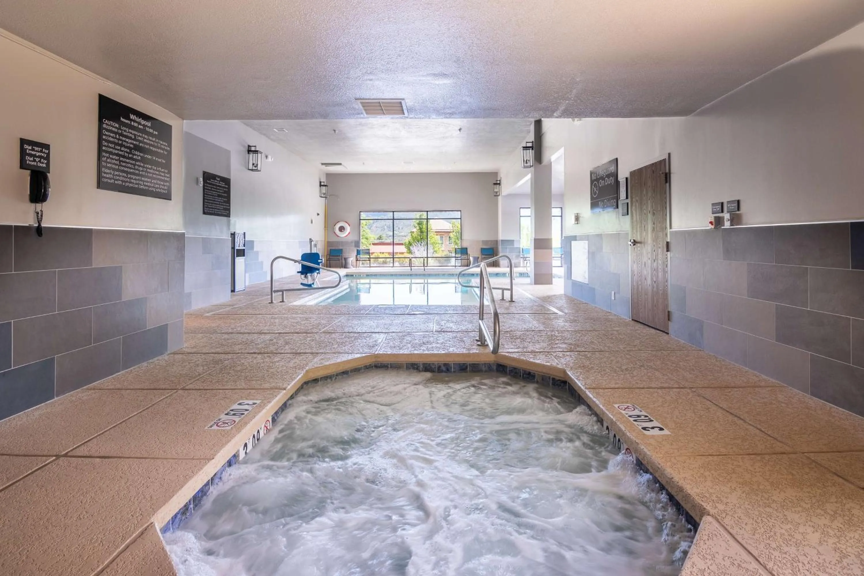 Pool view in Hampton Inn Durango