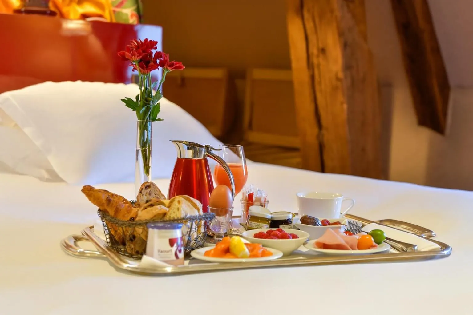 Food close-up in Hôtel Golf Château de Chailly