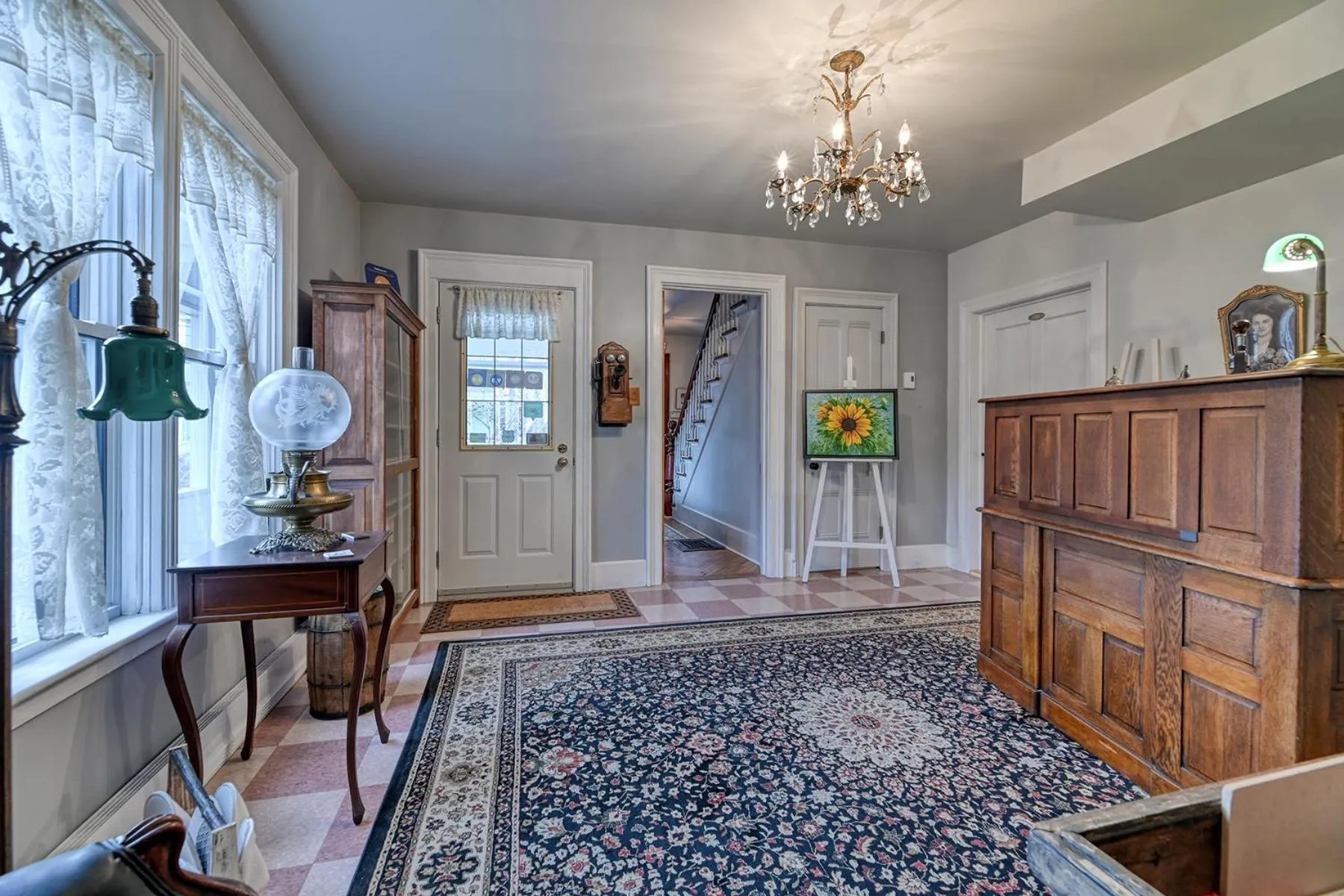 Lobby or reception in La Maison Collins B&B