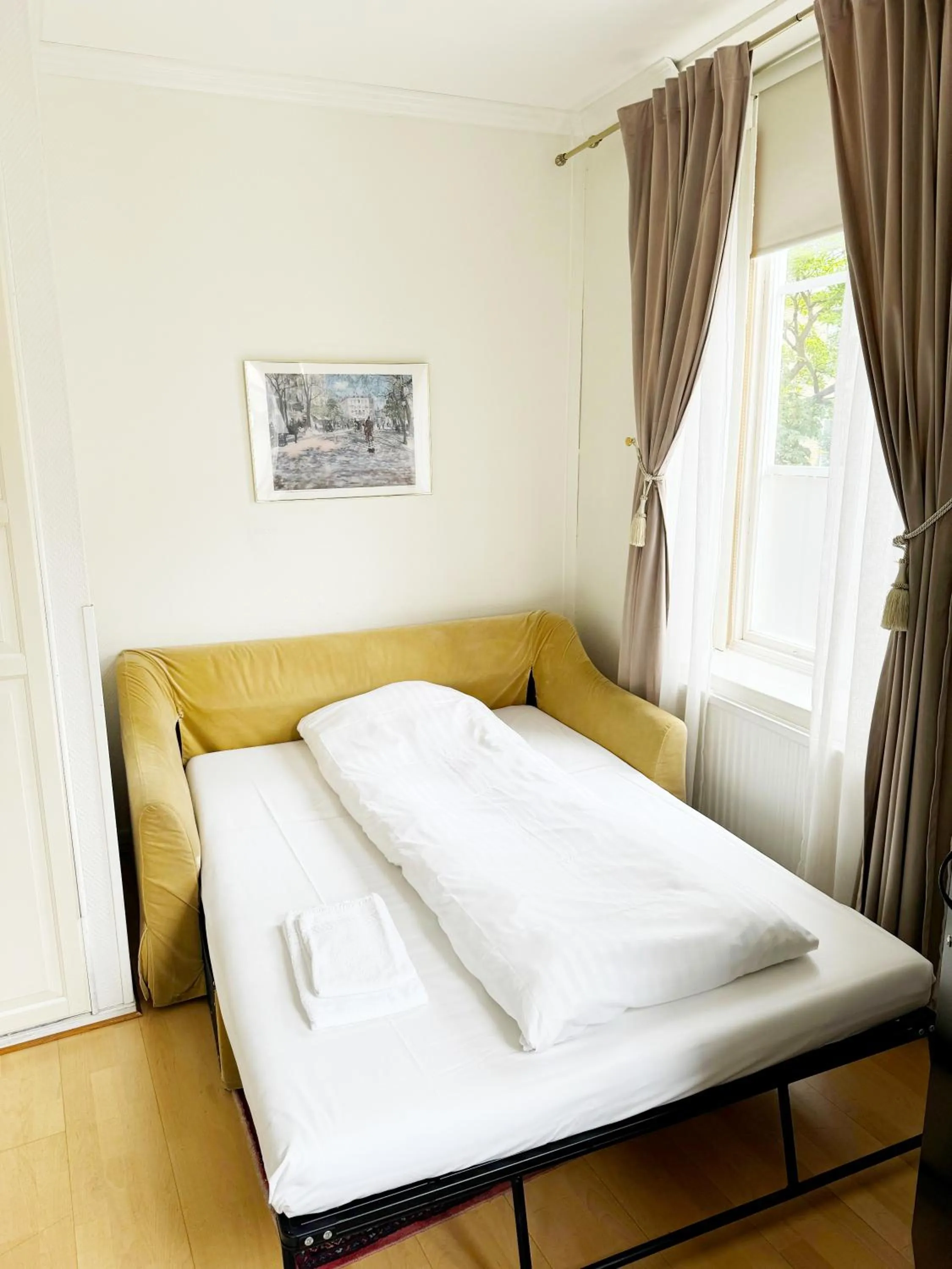 Bed in Hotel Concordia