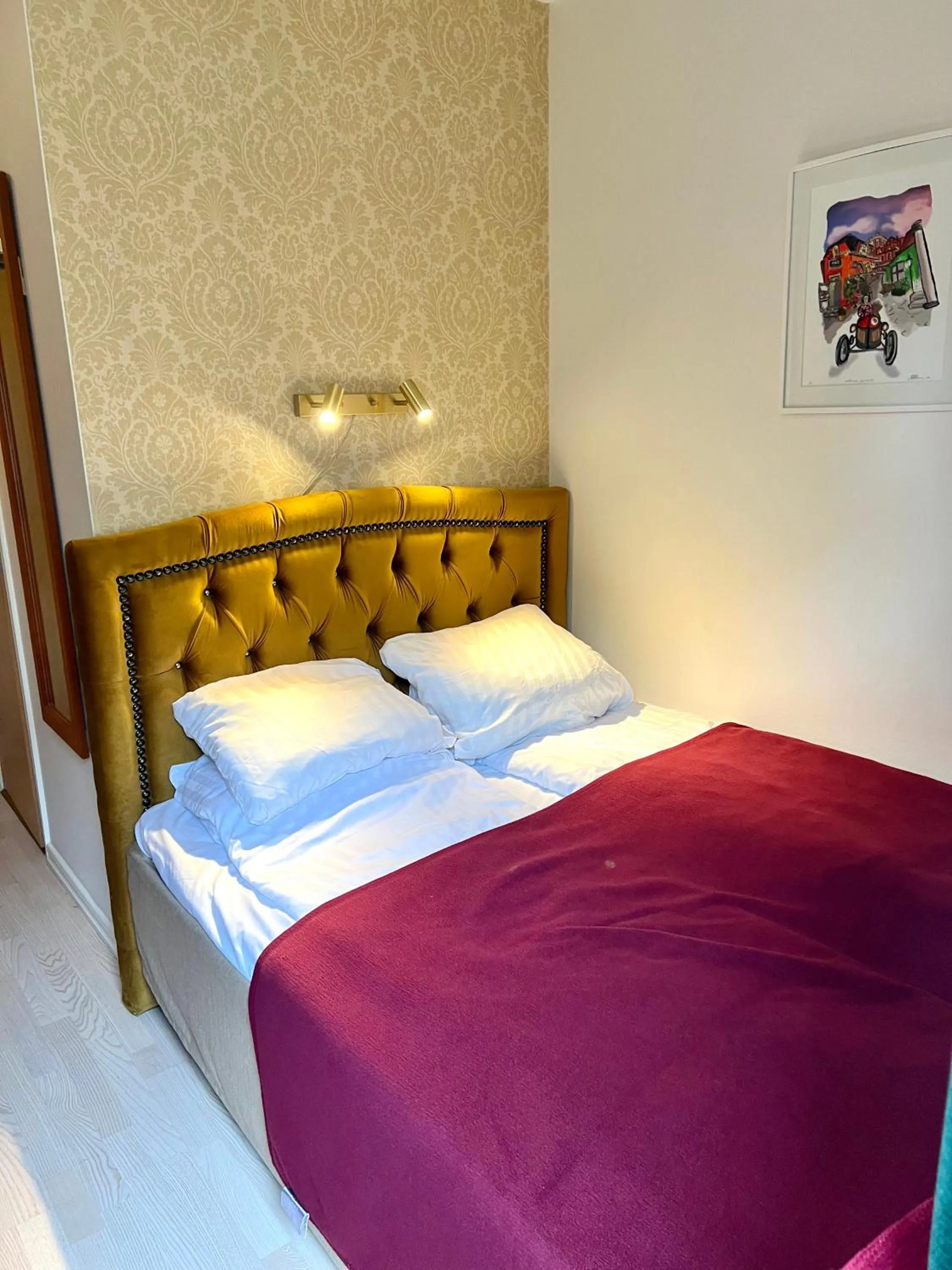 Bed in Hotel Concordia