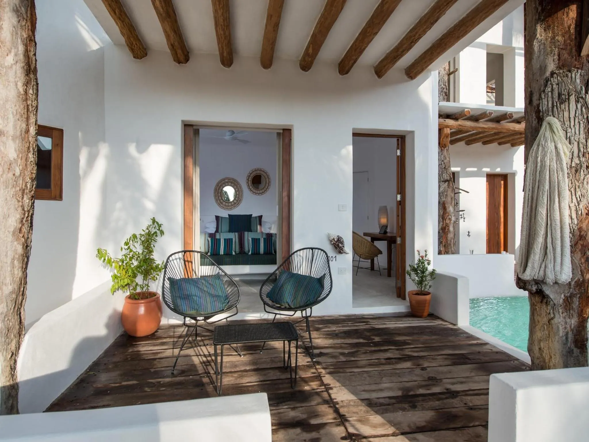 Balcony/Terrace in Villas HM Palapas del Mar