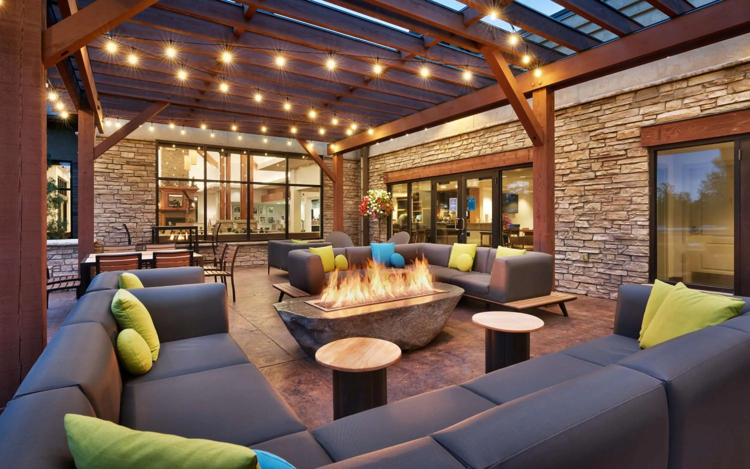 Patio in Hilton Garden Inn Bozeman