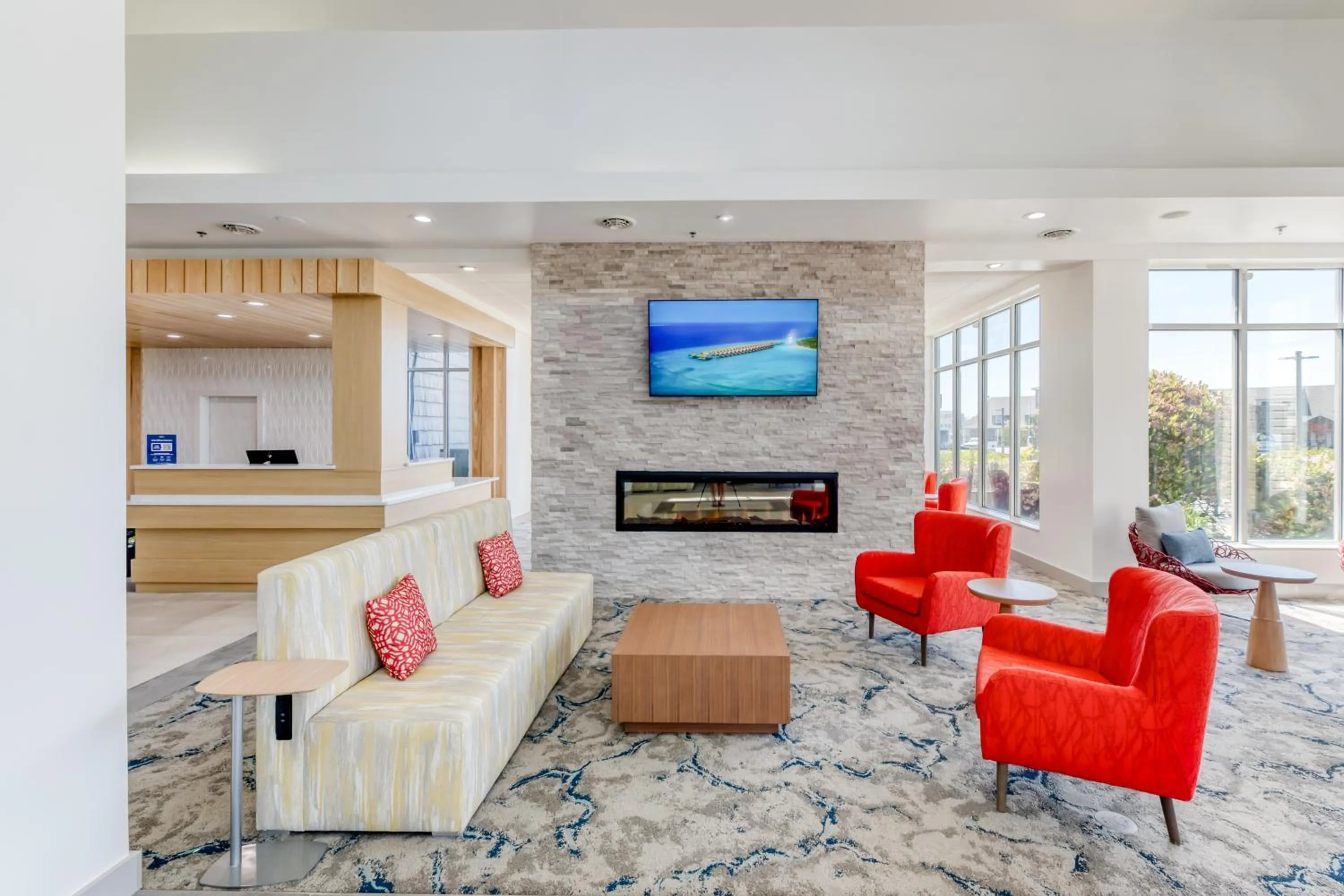 Lobby or reception in Hilton Garden Inn Outer Banks/Kitty Hawk