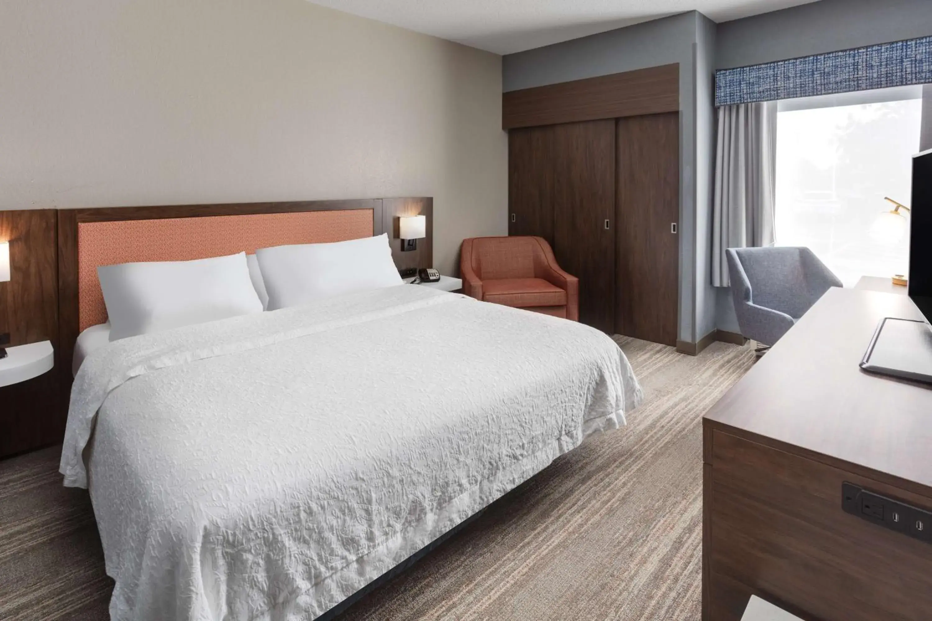 King Room - Non-Smoking in Hampton Inn Joliet-Plainfield I-55 King Room - Non-Smoking in Hampton Inn Joliet-Plainfield I-55