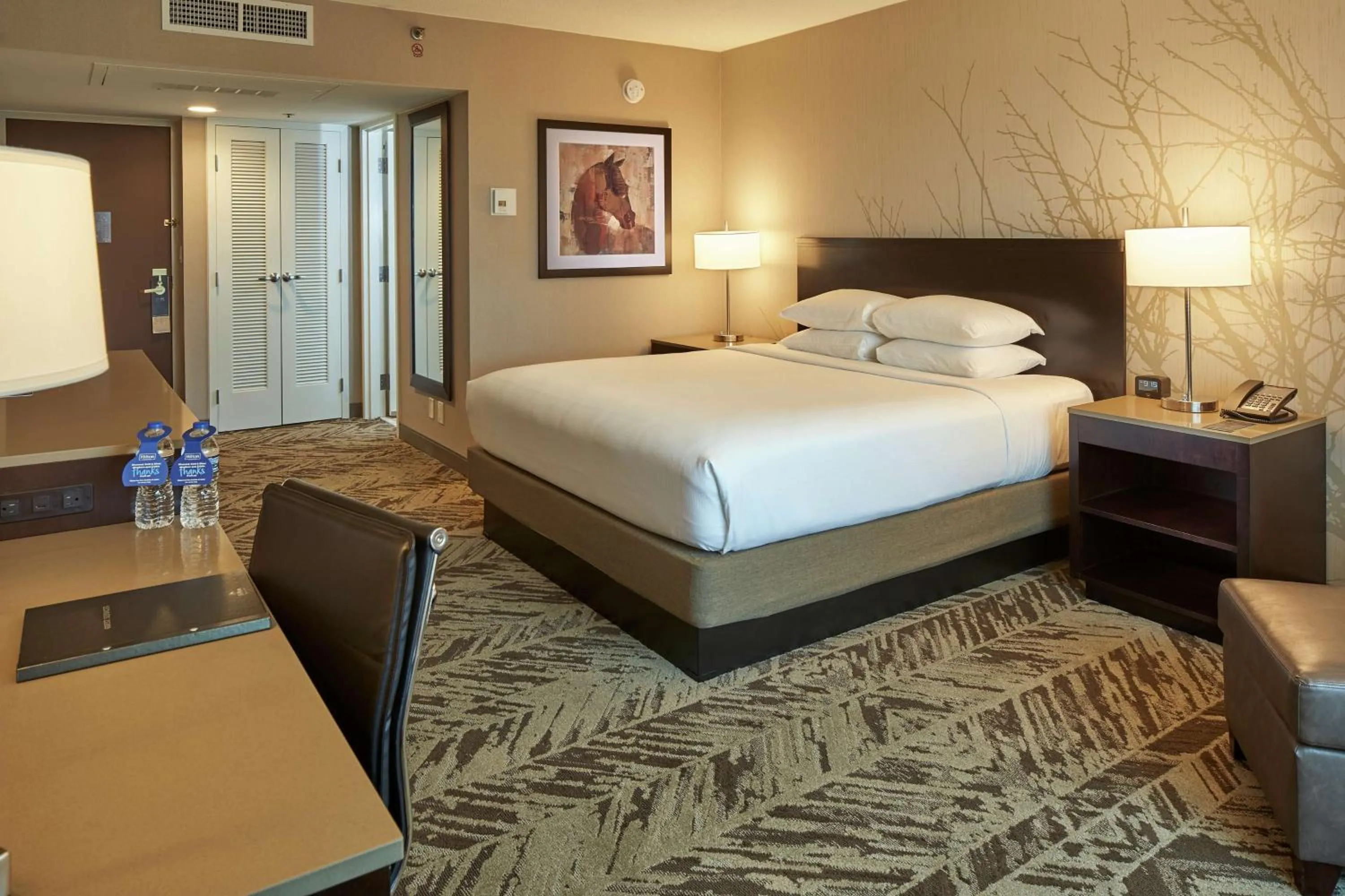 Bedroom, Bed in Hilton Cincinnati Airport