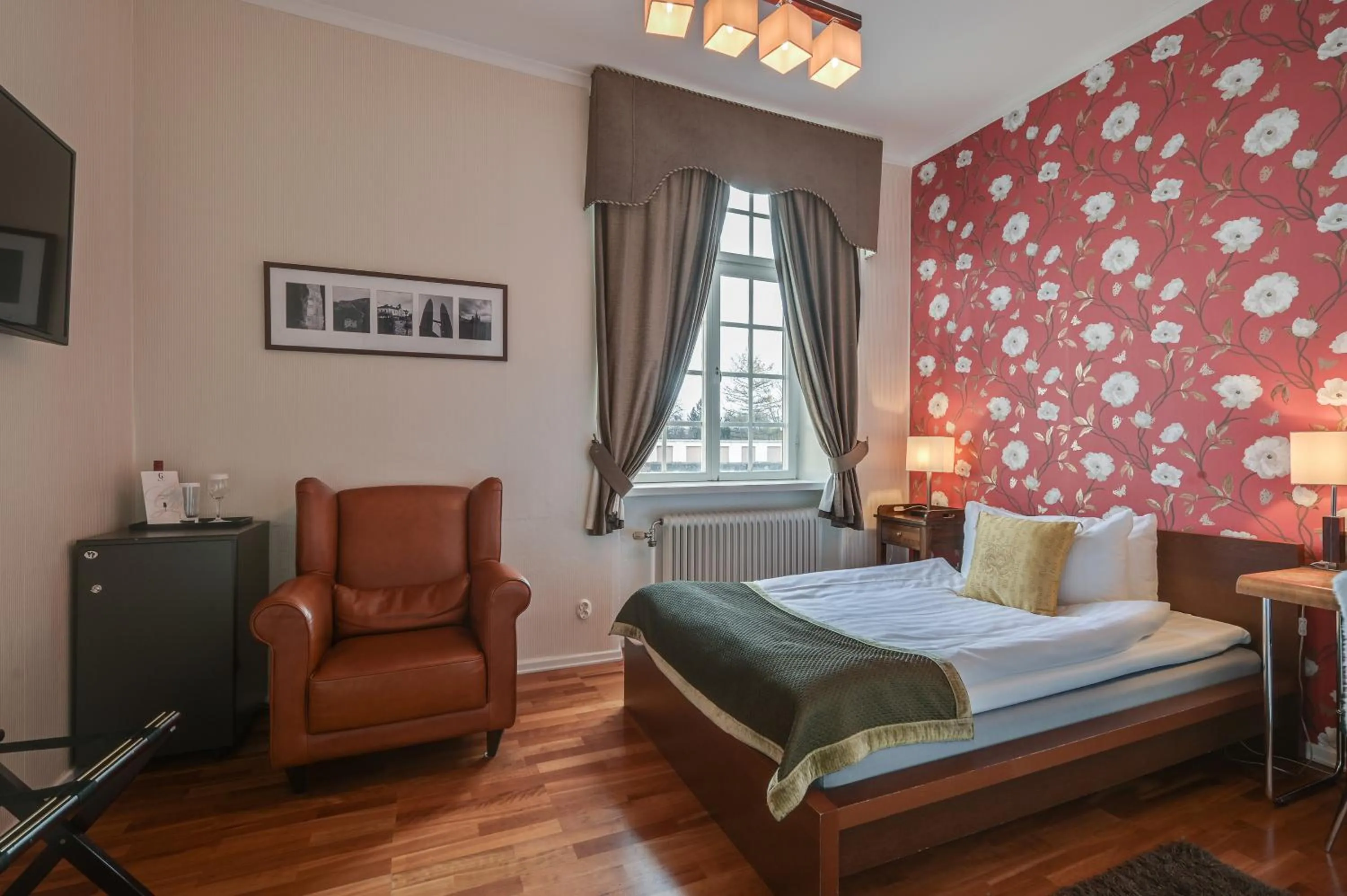 Bedroom, Bed in Gimo Herrgård