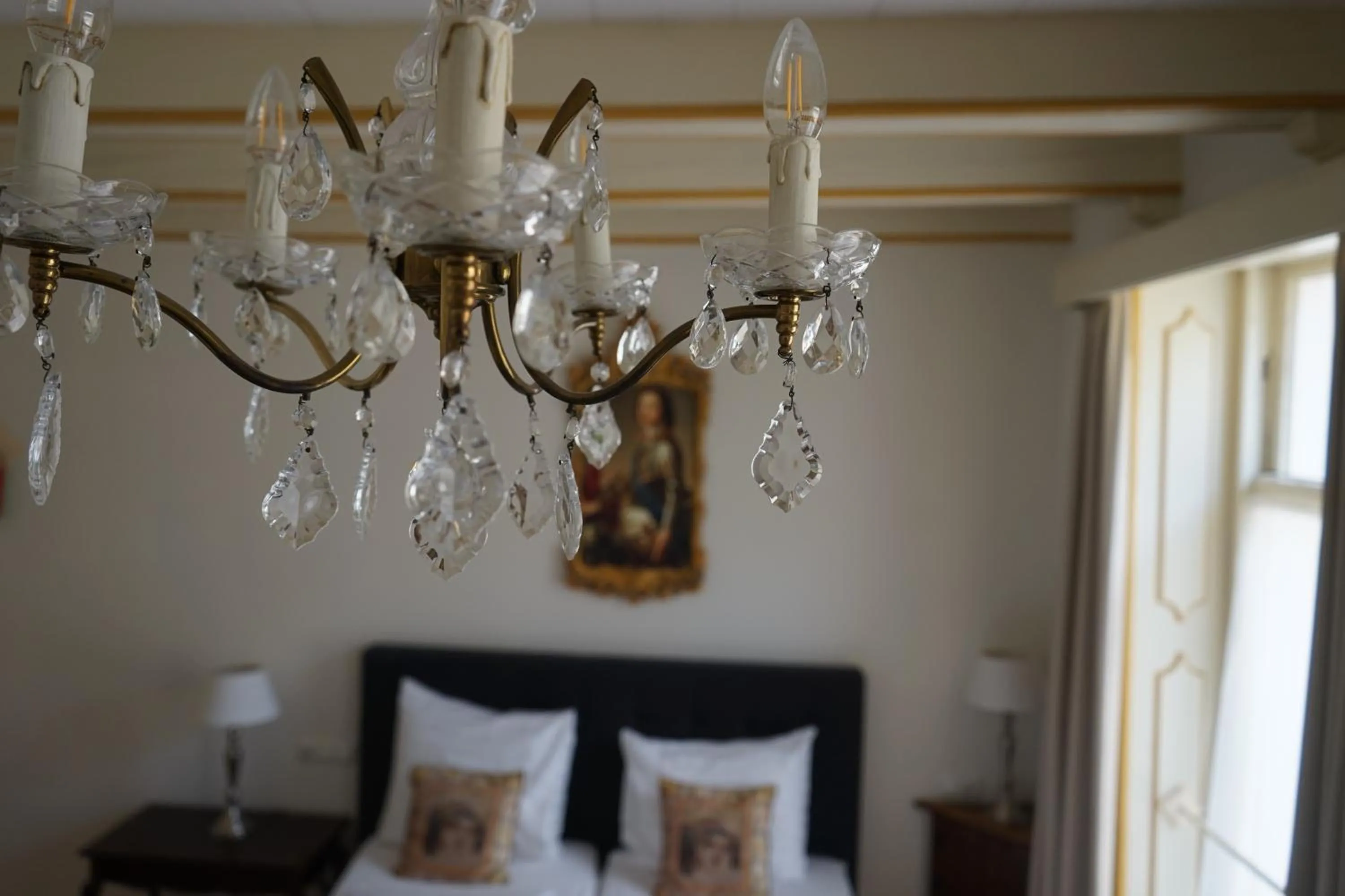 Decorative detail, Bed in De Gulden Waagen