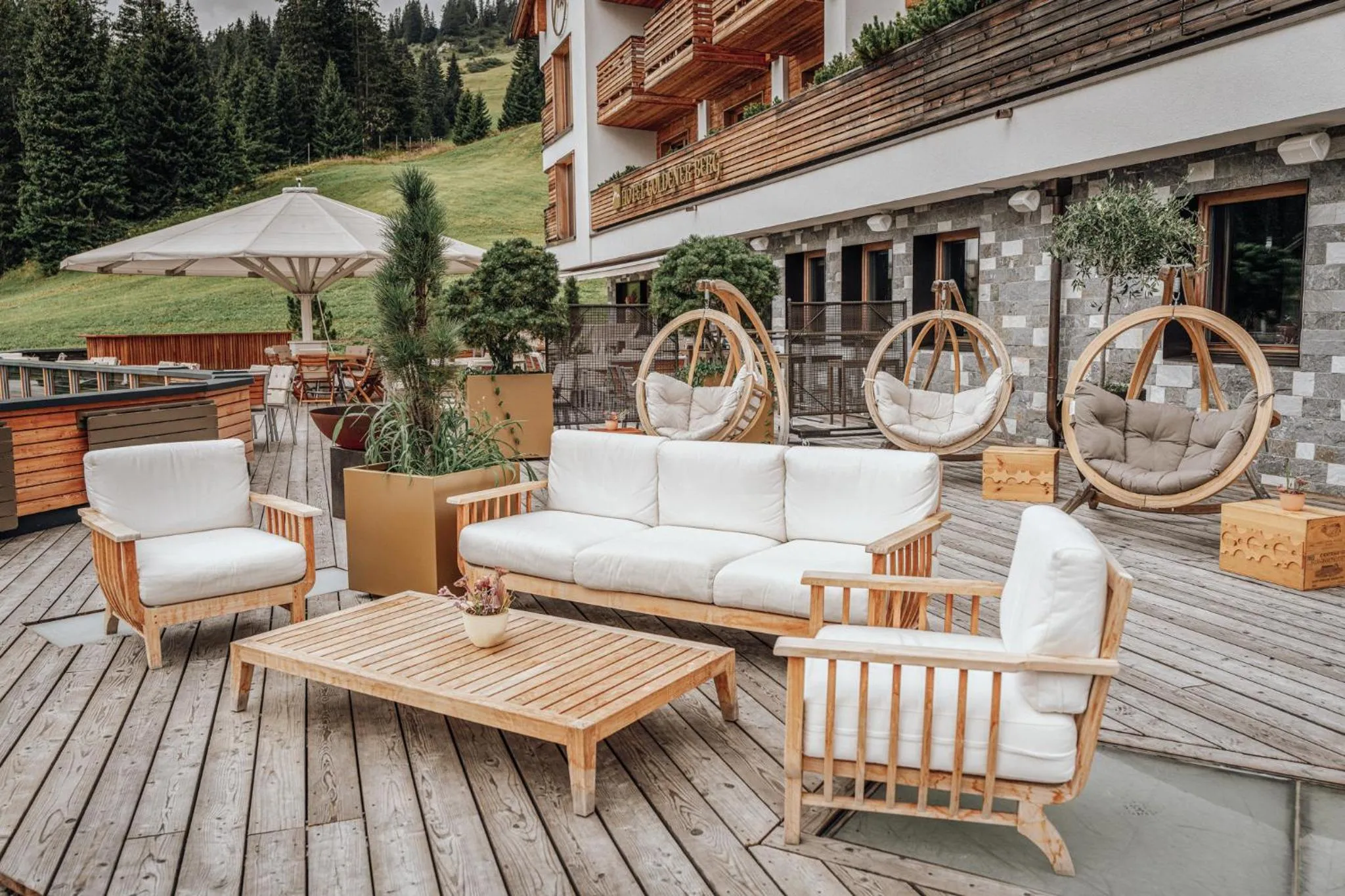 Balcony/Terrace in Hotel Goldener Berg