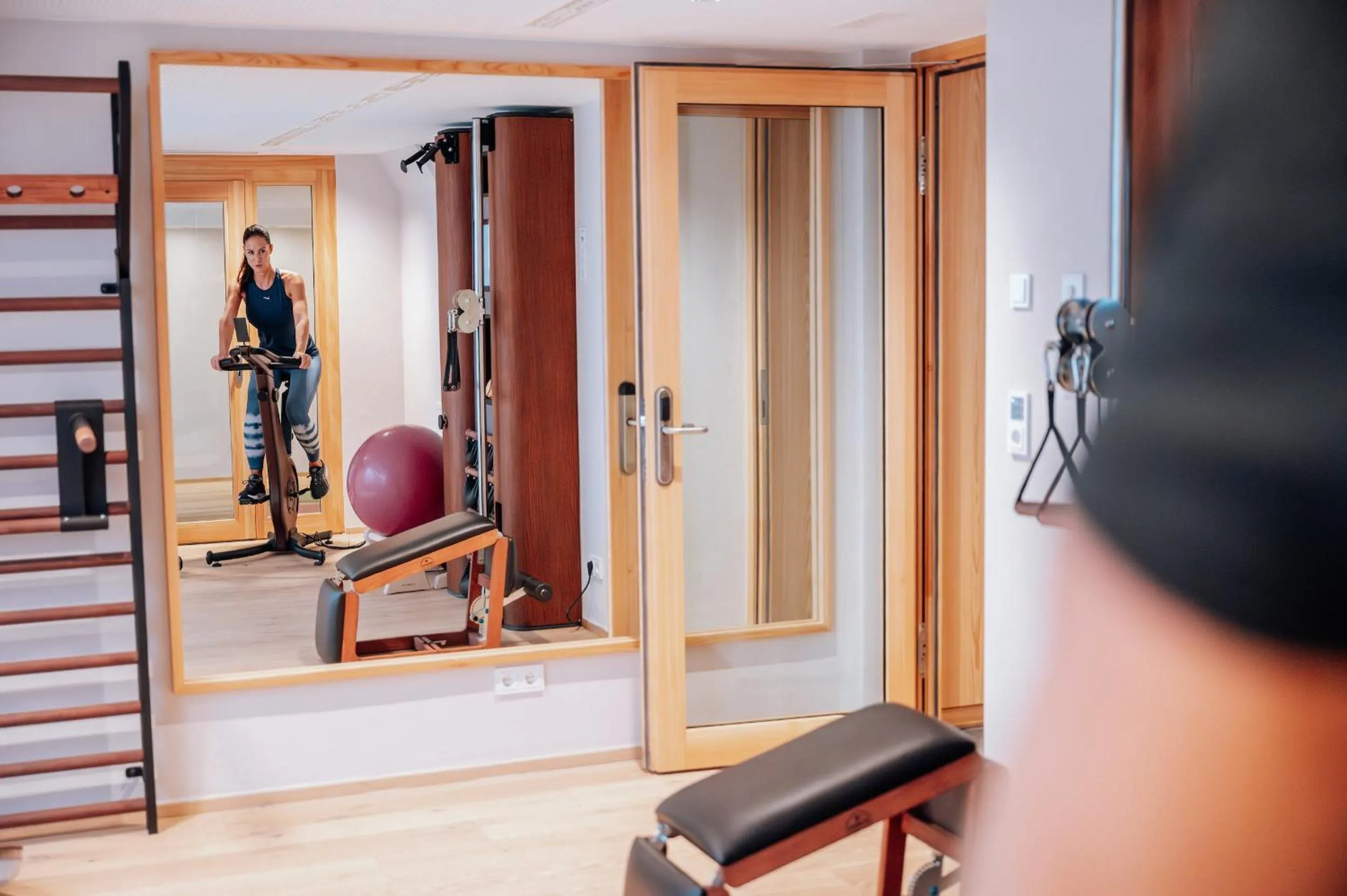 Fitness centre/facilities in Hotel Goldener Berg