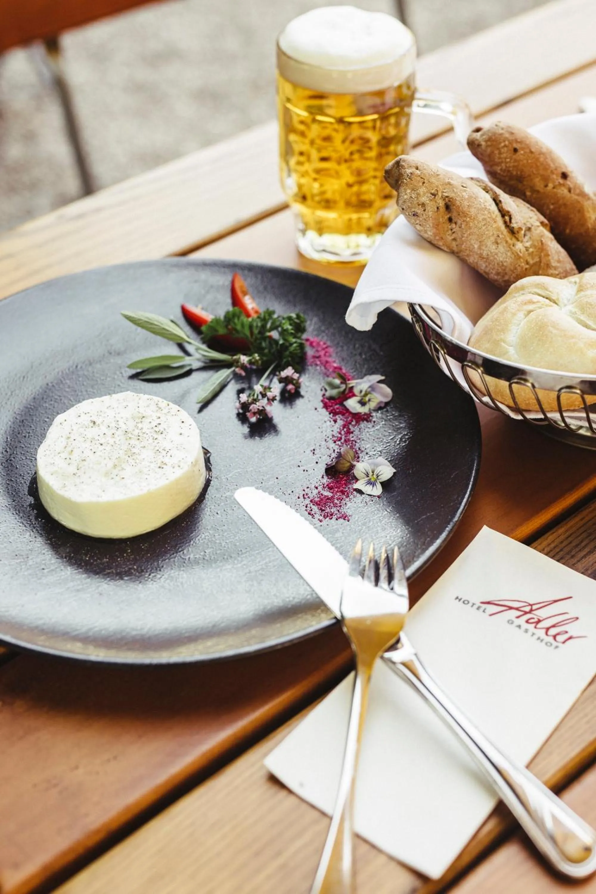 Food and drinks in Hotel Gasthof Adler