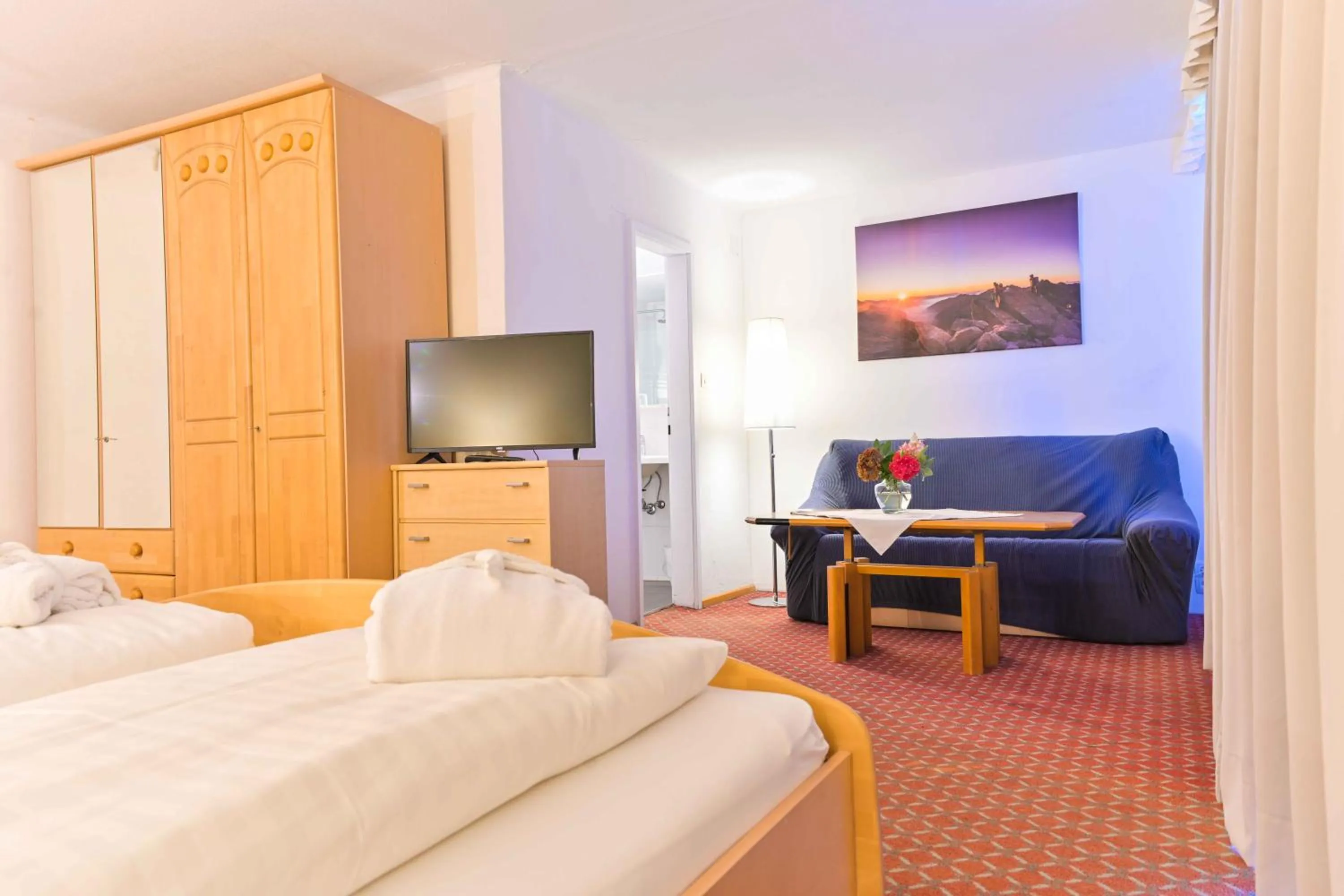 Bed in Ferienhotel Alber