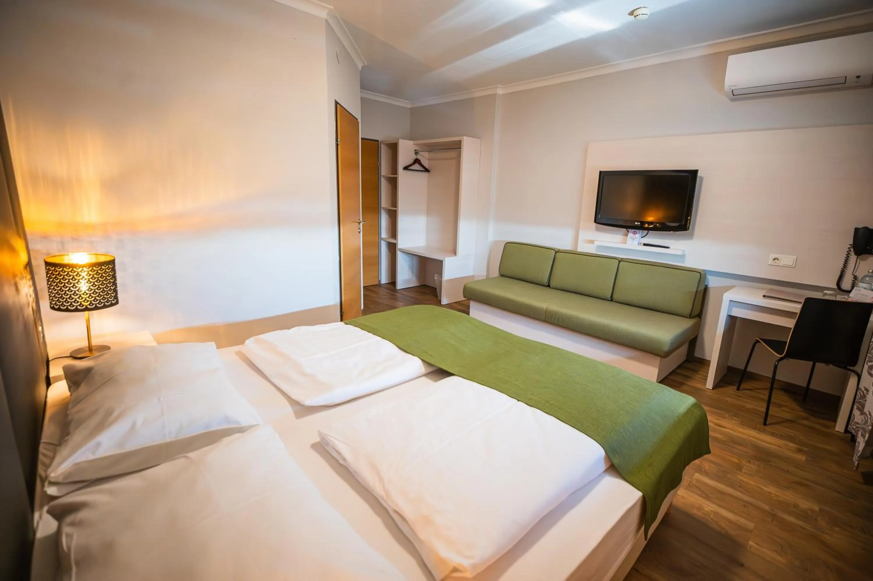 Photo of the whole room, Bed in Arion Airport Hotel