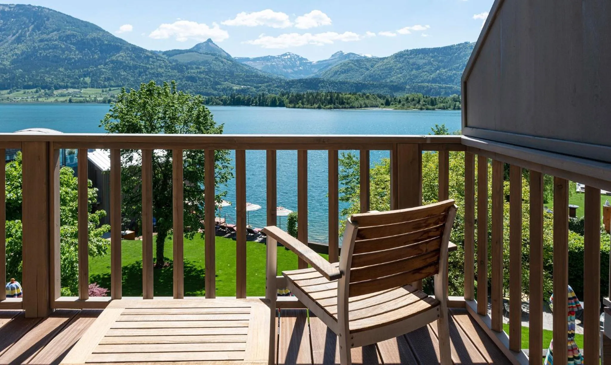Balcony/Terrace in Cortisen am See - Adults only