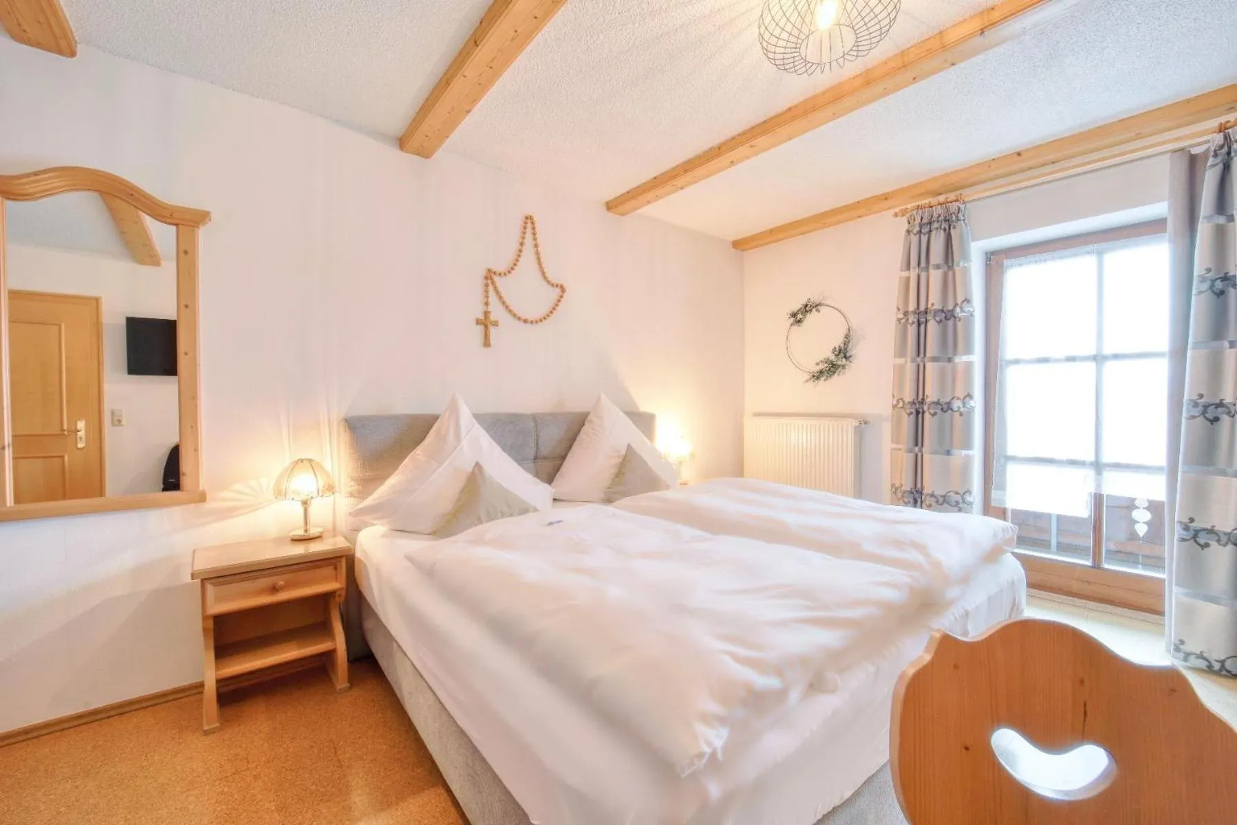 Bedroom, Bed in Hotel Hirschenstein