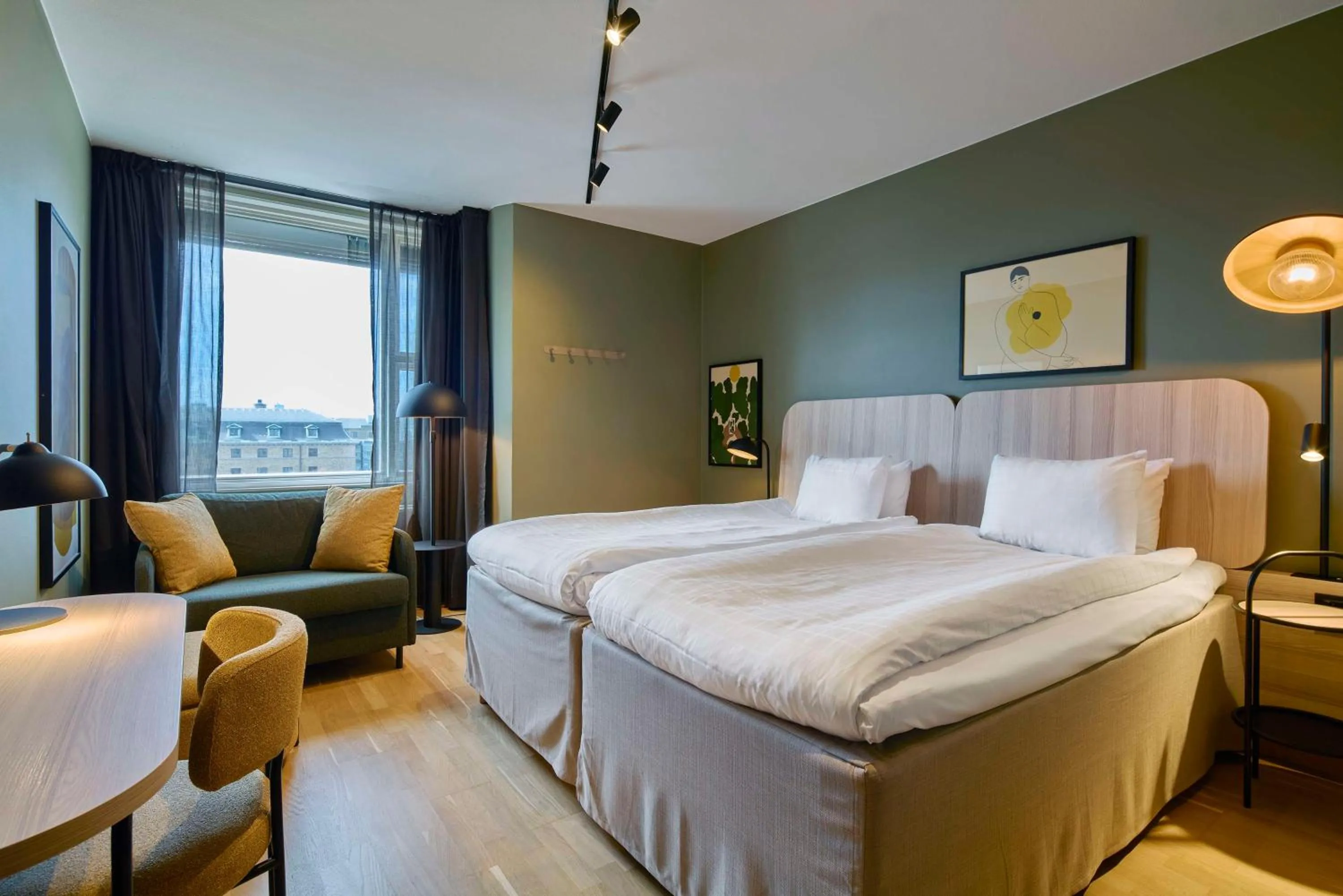 Bedroom, Bed in Scandic Crown