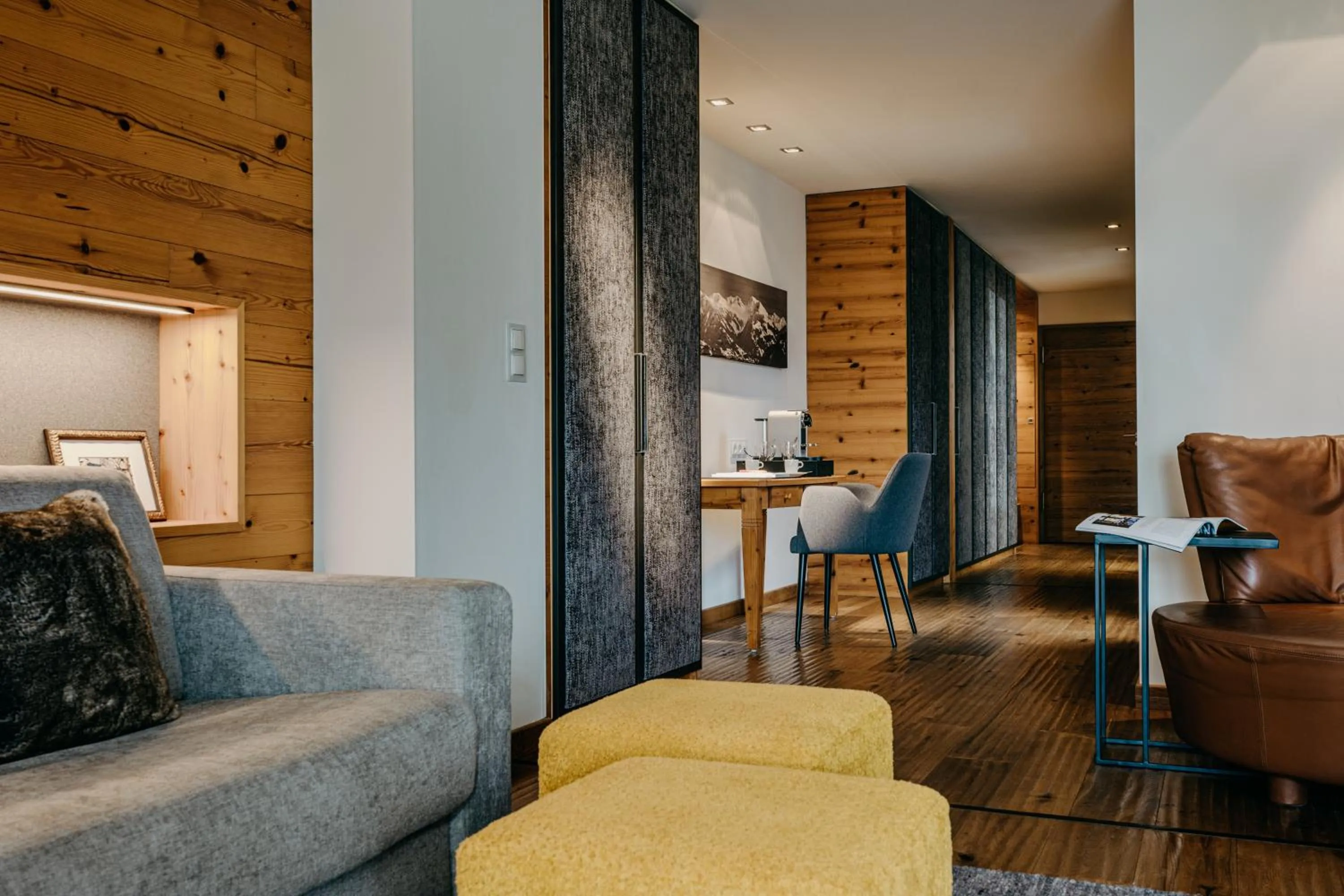 Living room in Grand Tirolia Kitzbühel - Member of Hommage Luxury Hotels Collection