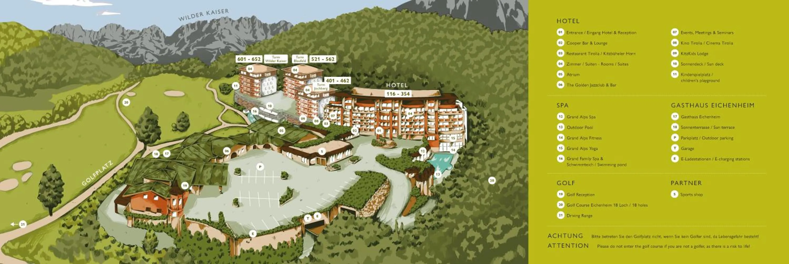 Location in Grand Tirolia Kitzbühel - Member of Hommage Luxury Hotels Collection