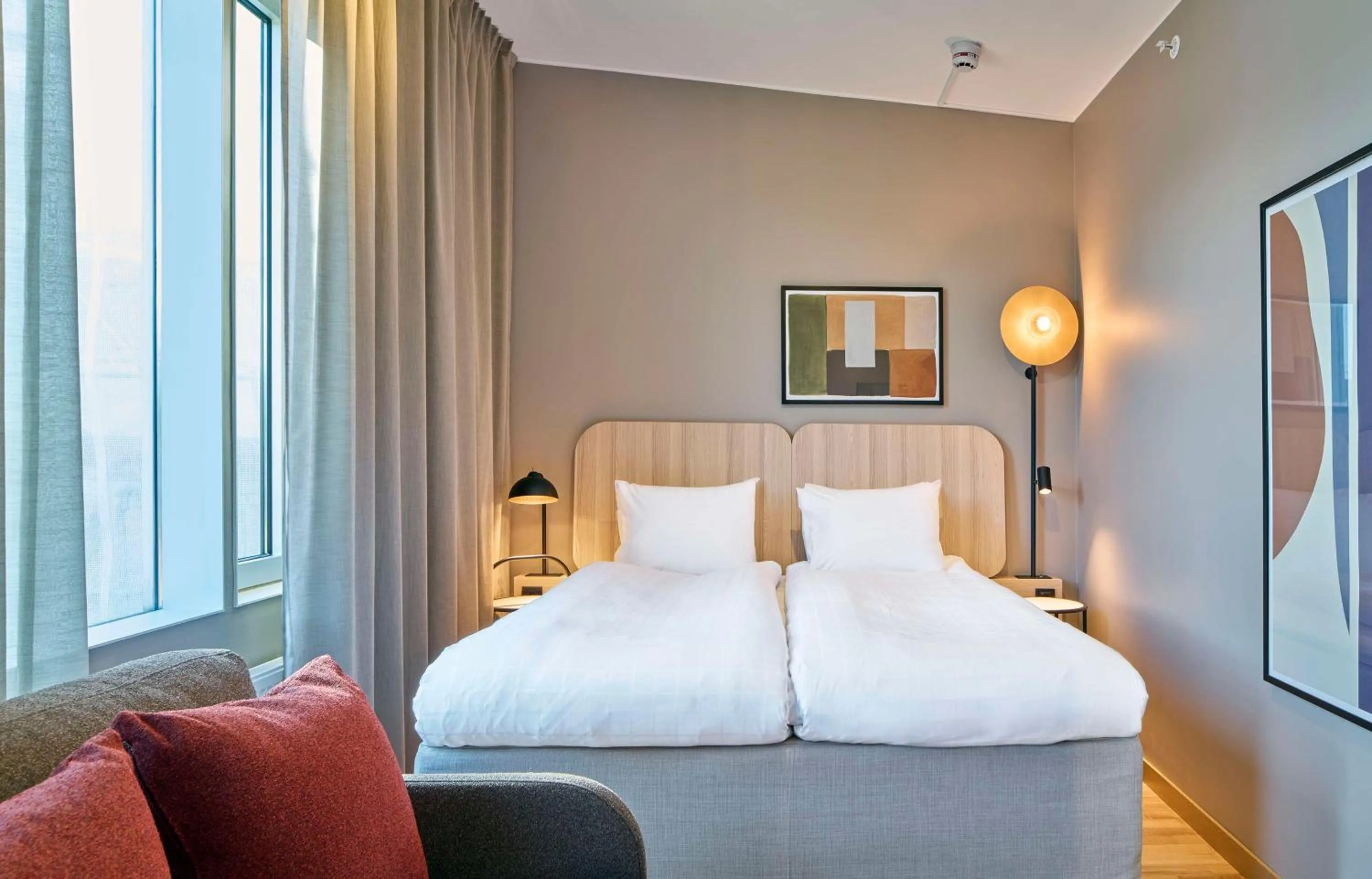 Bedroom, Bed in Scandic Wallin